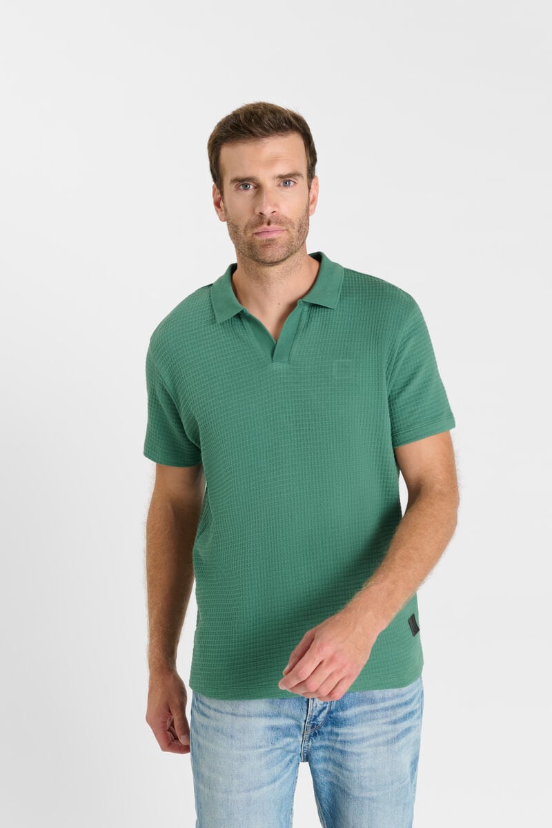 Shirt-collar polo shirt LE TEMPS DES CERISES Green