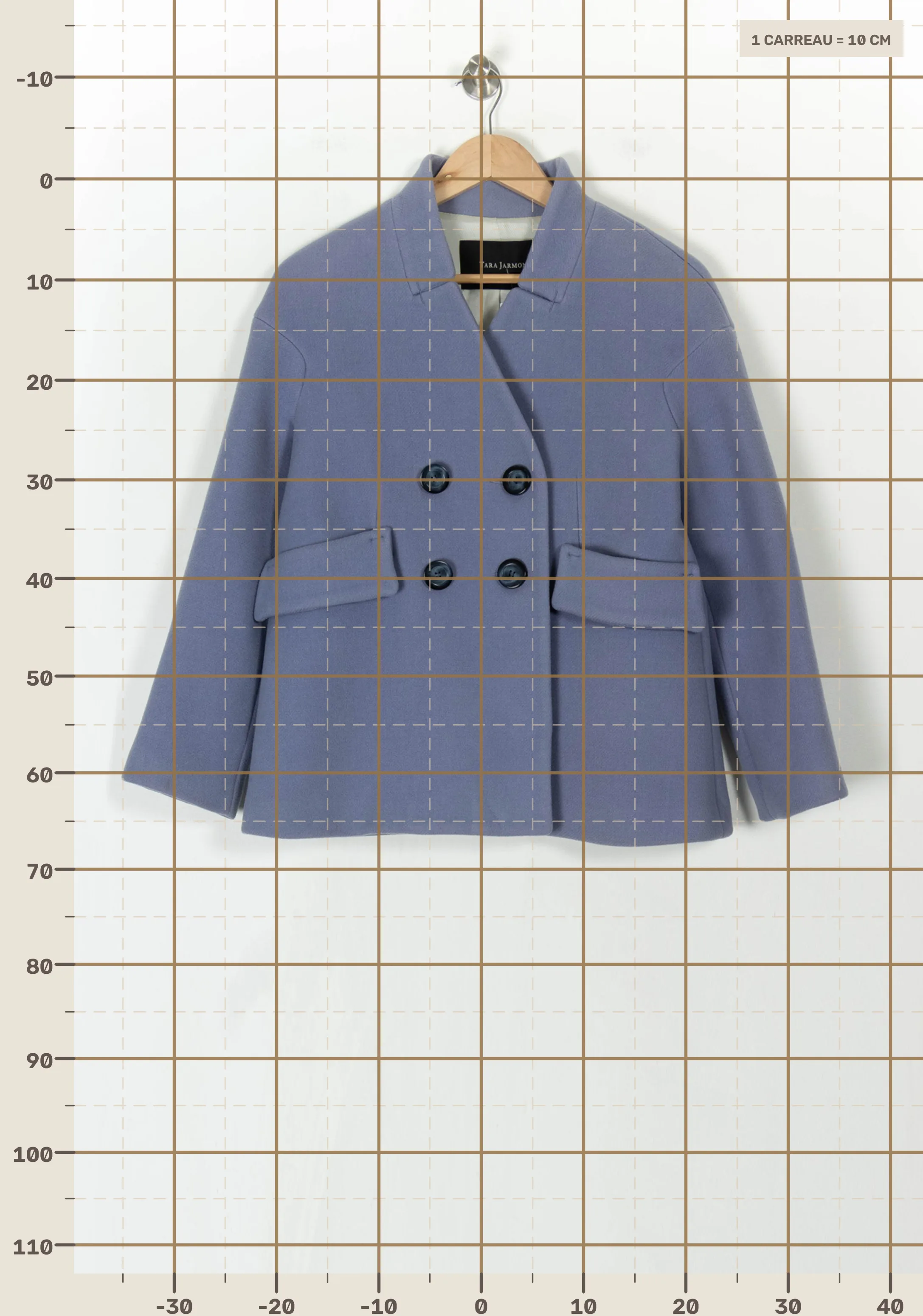 Short coat TARA JARMON - Seconde Main Blue