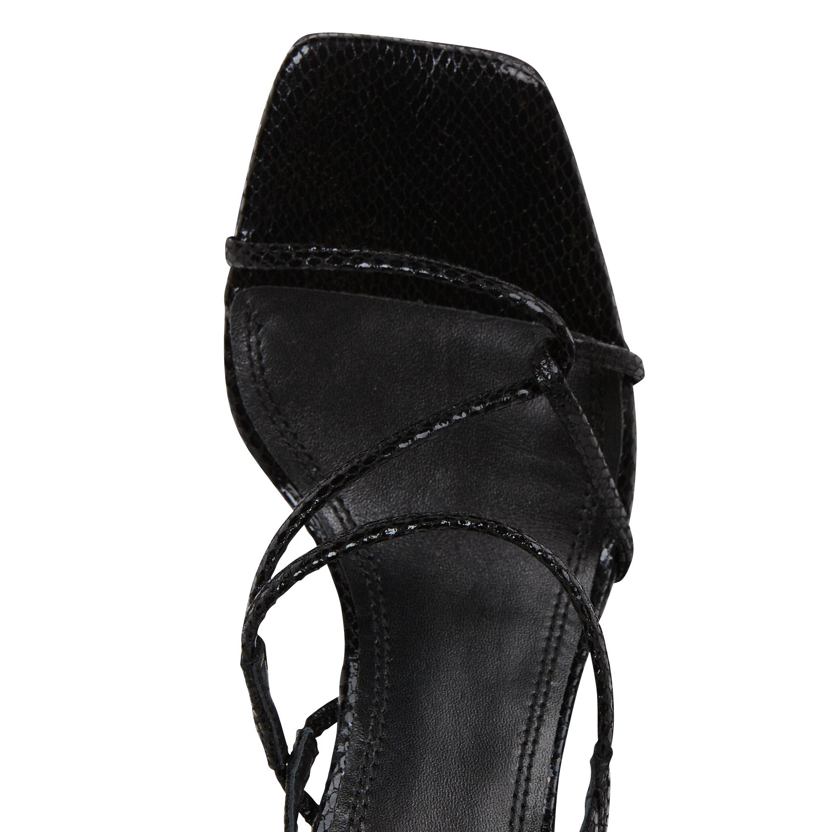 Sandales hautes en cuir SANDRO Noir