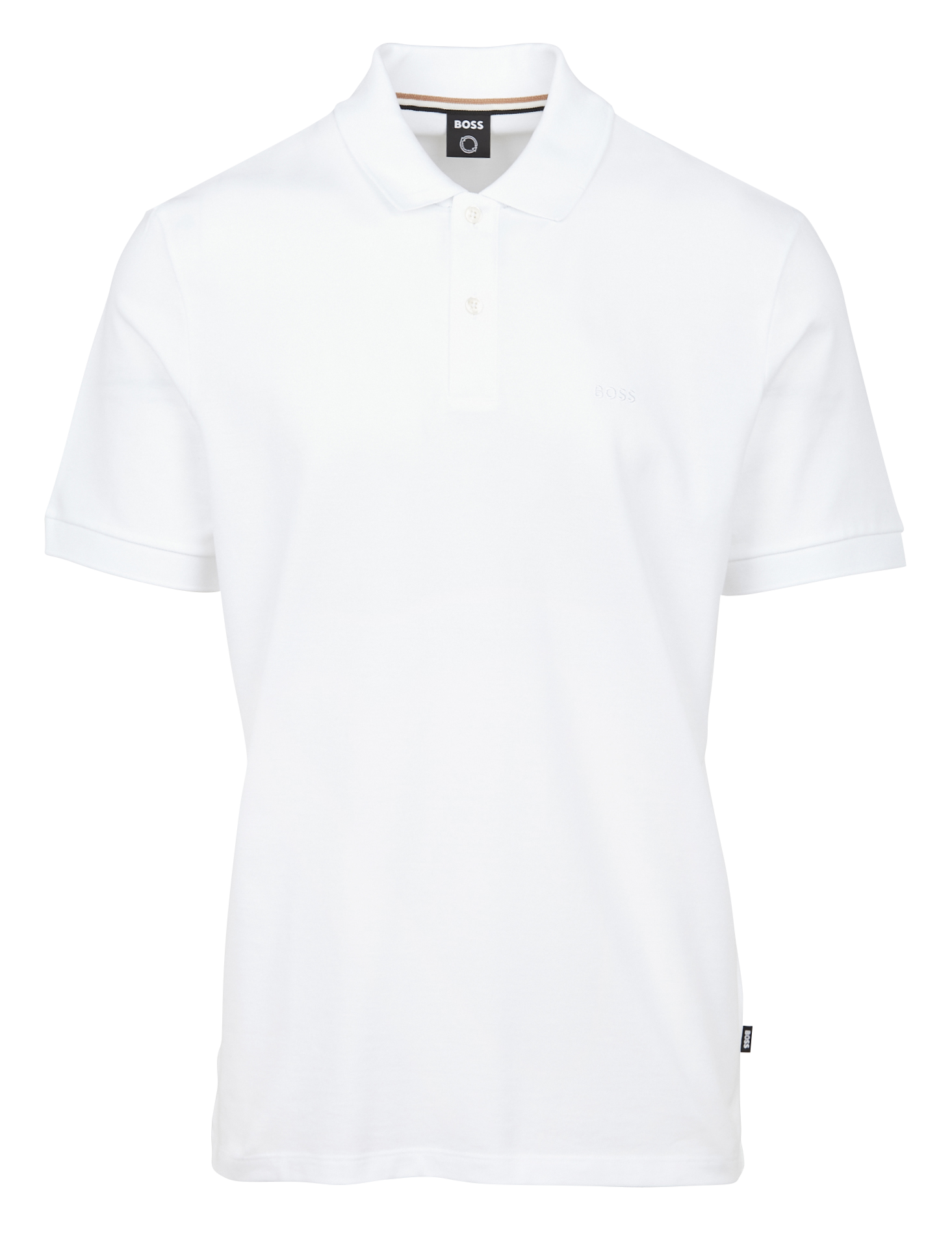 Regular-fit organic cotton polo shirt BOSS White