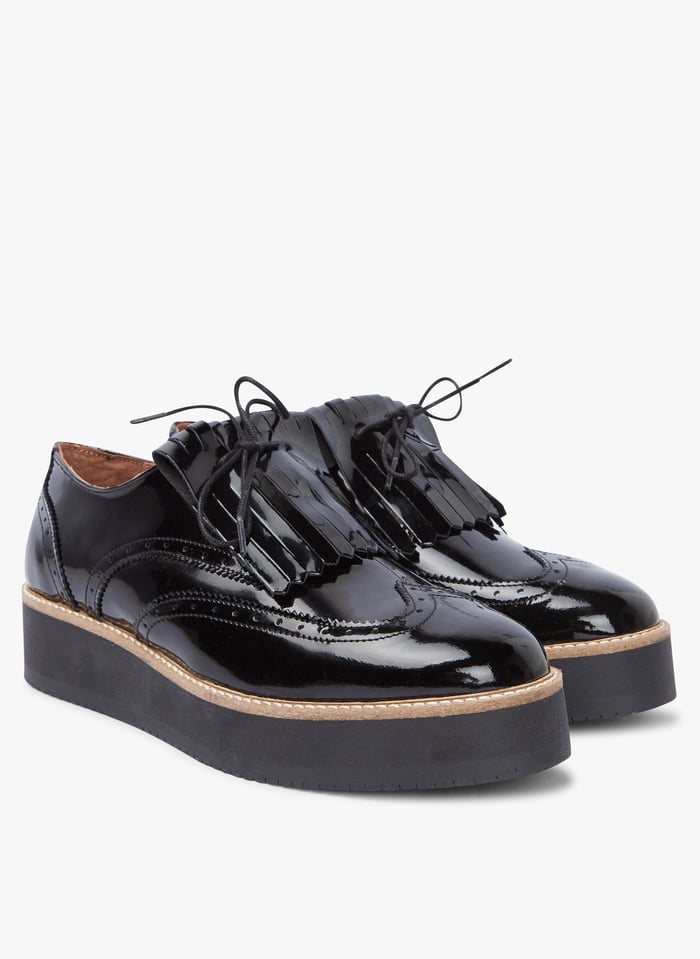 Leather Derby Shoes Ver Noir Mellow Yellow Women Place des