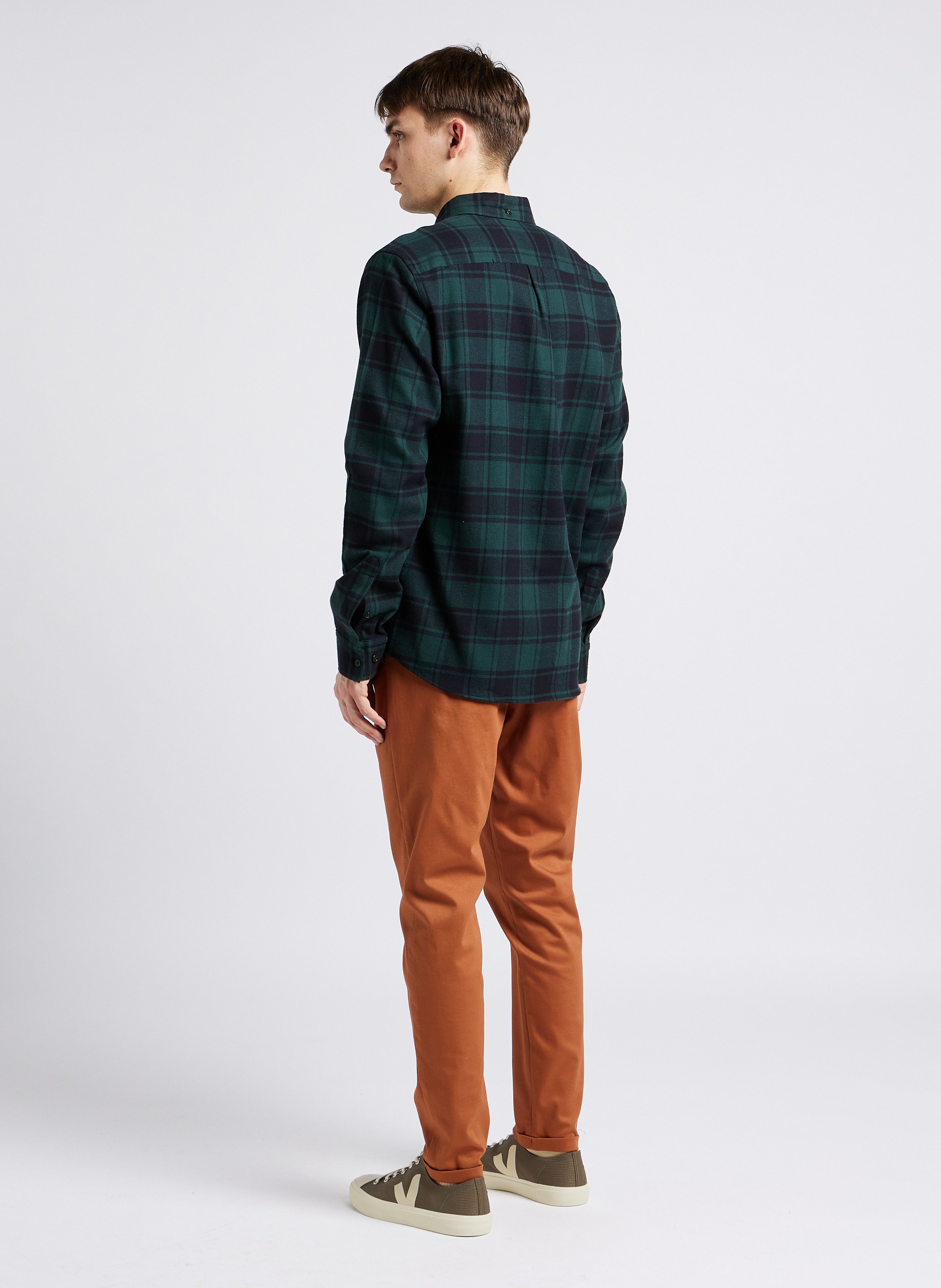 Straight cotton shirt with classic collar LES DEUX Multicolored