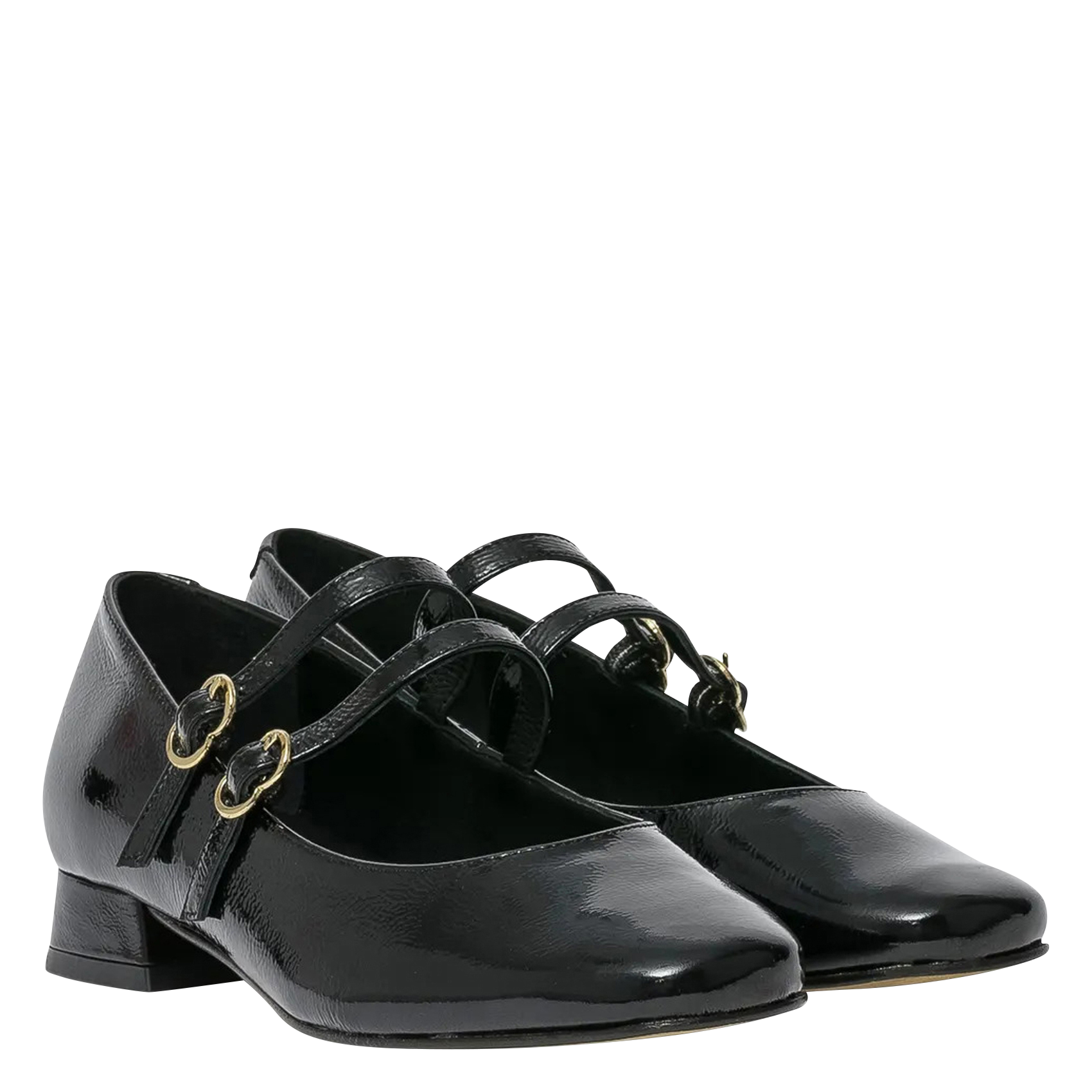 Babies en cuir  Noir