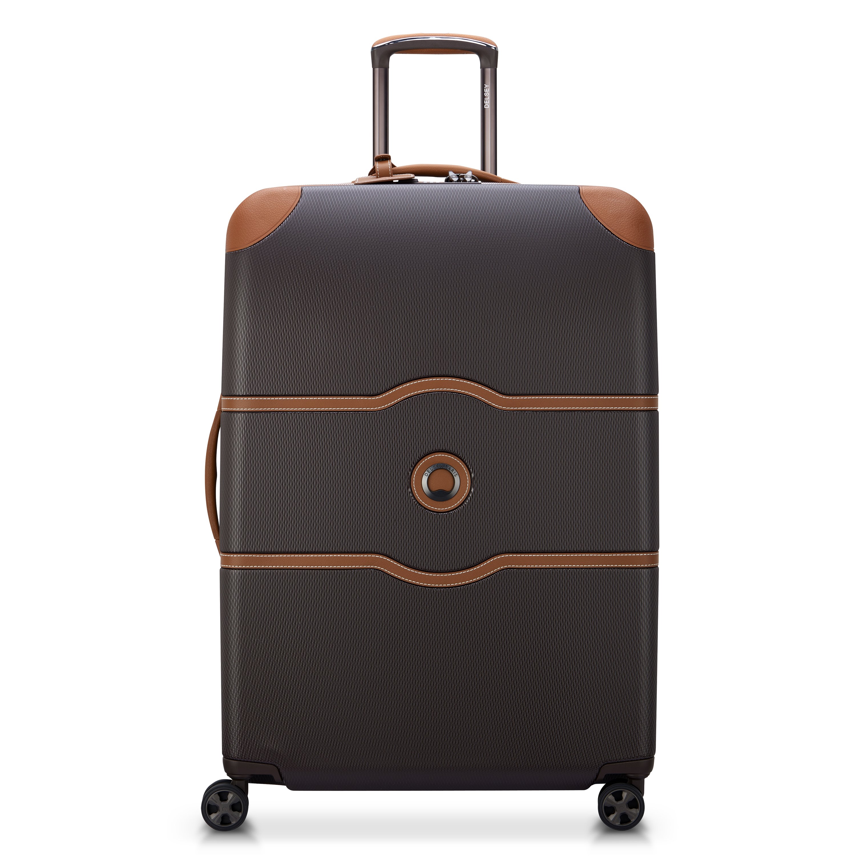 Rigid hold suitcase DELSEY PARIS Brown