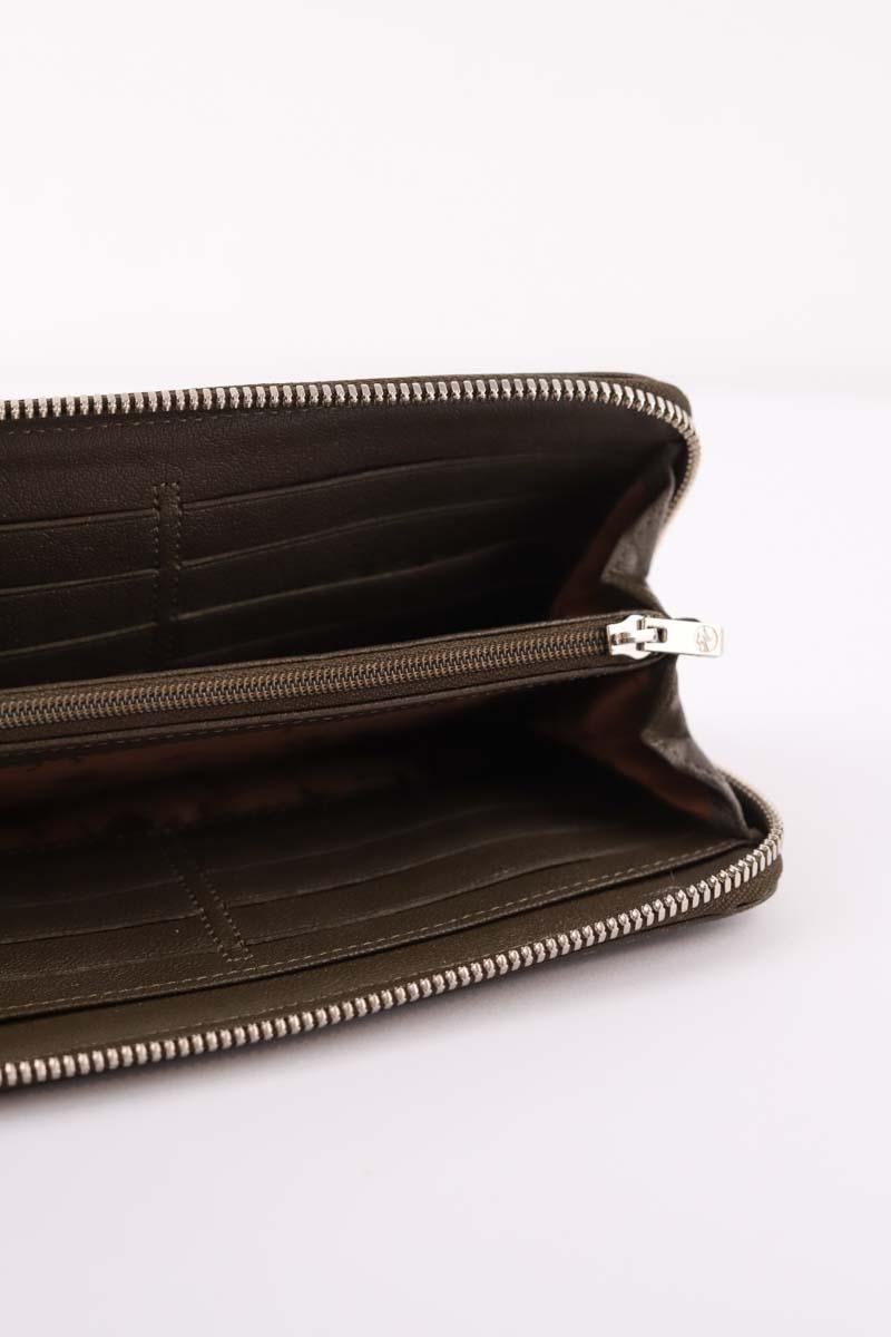 Portefeuille en cuir LONGCHAMP - Seconde Main Gris