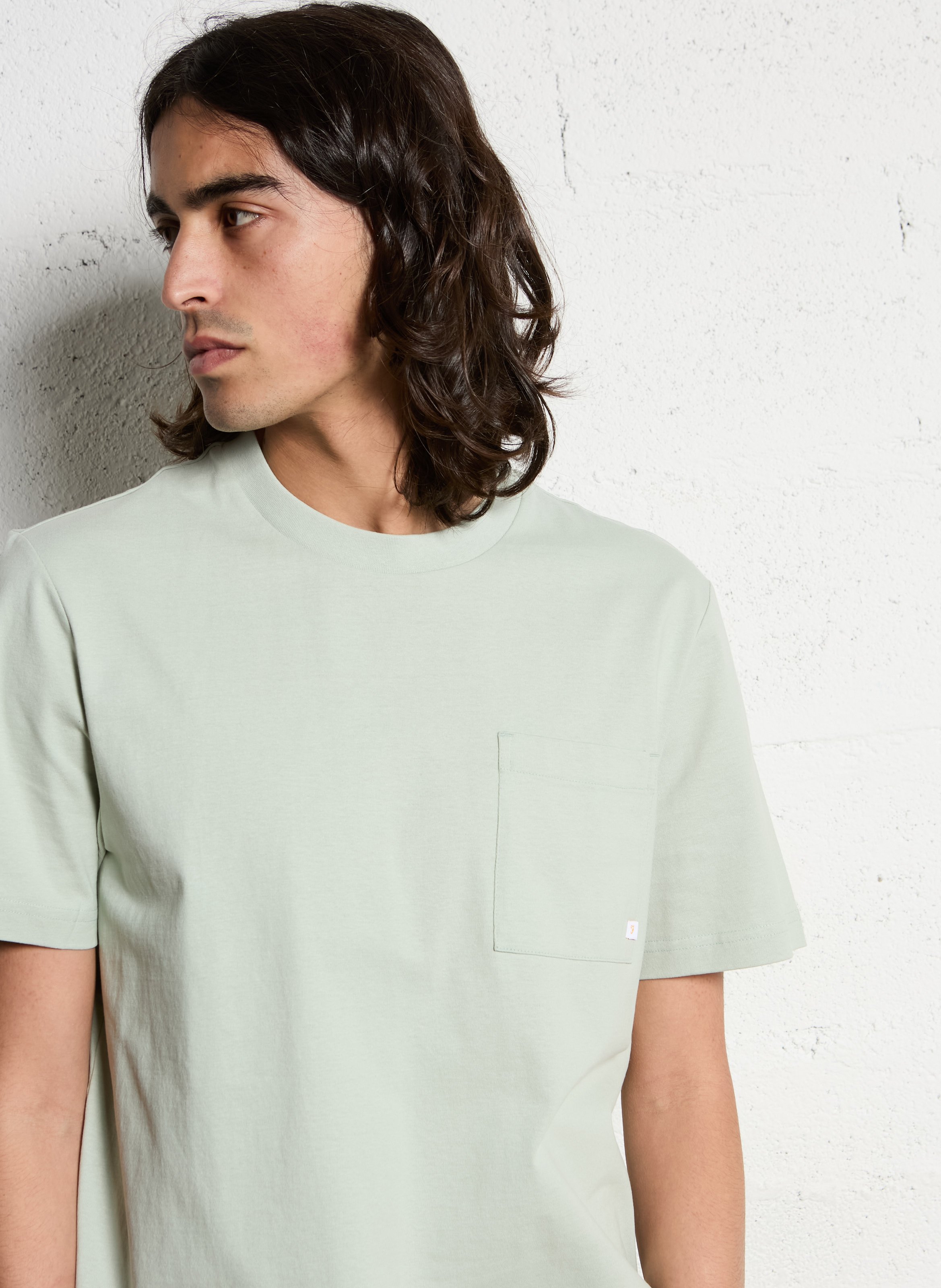 Round-neck organic cotton T-shirt FARAH Green