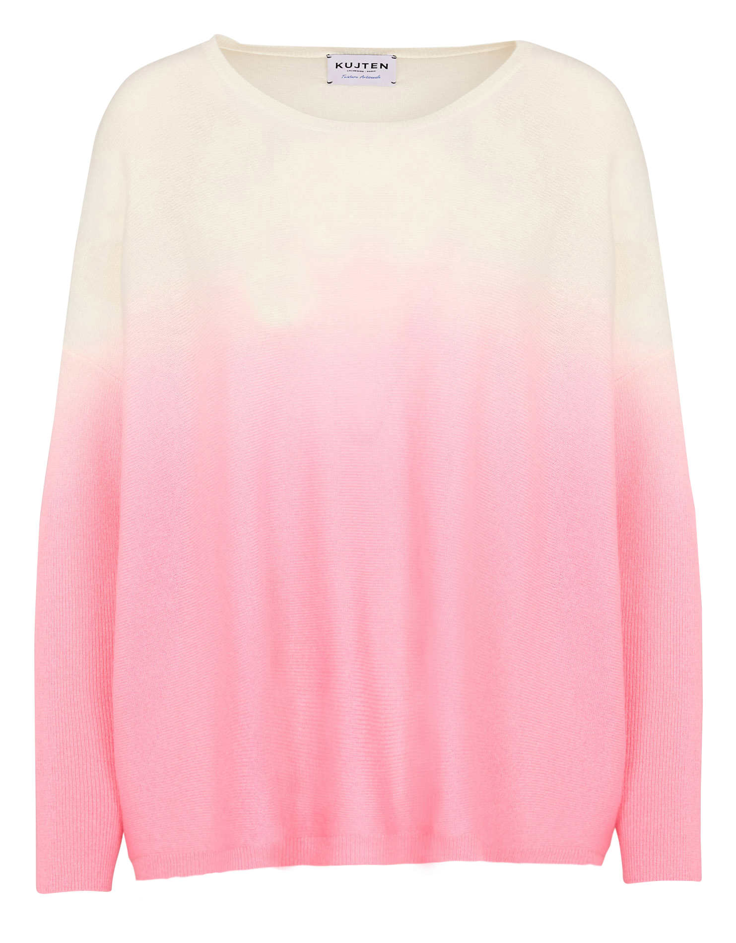 Oversized cashmere printed sweater KUJTEN Pink