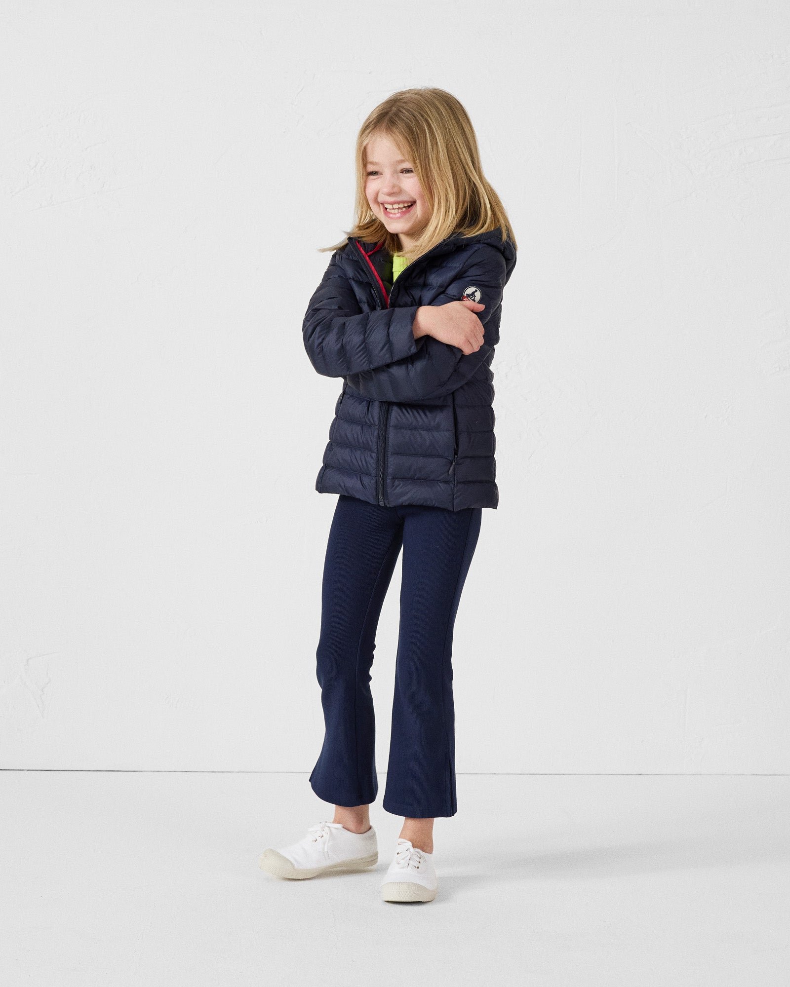 Carla lightweight hooded children's down jacket JOTT Blue
