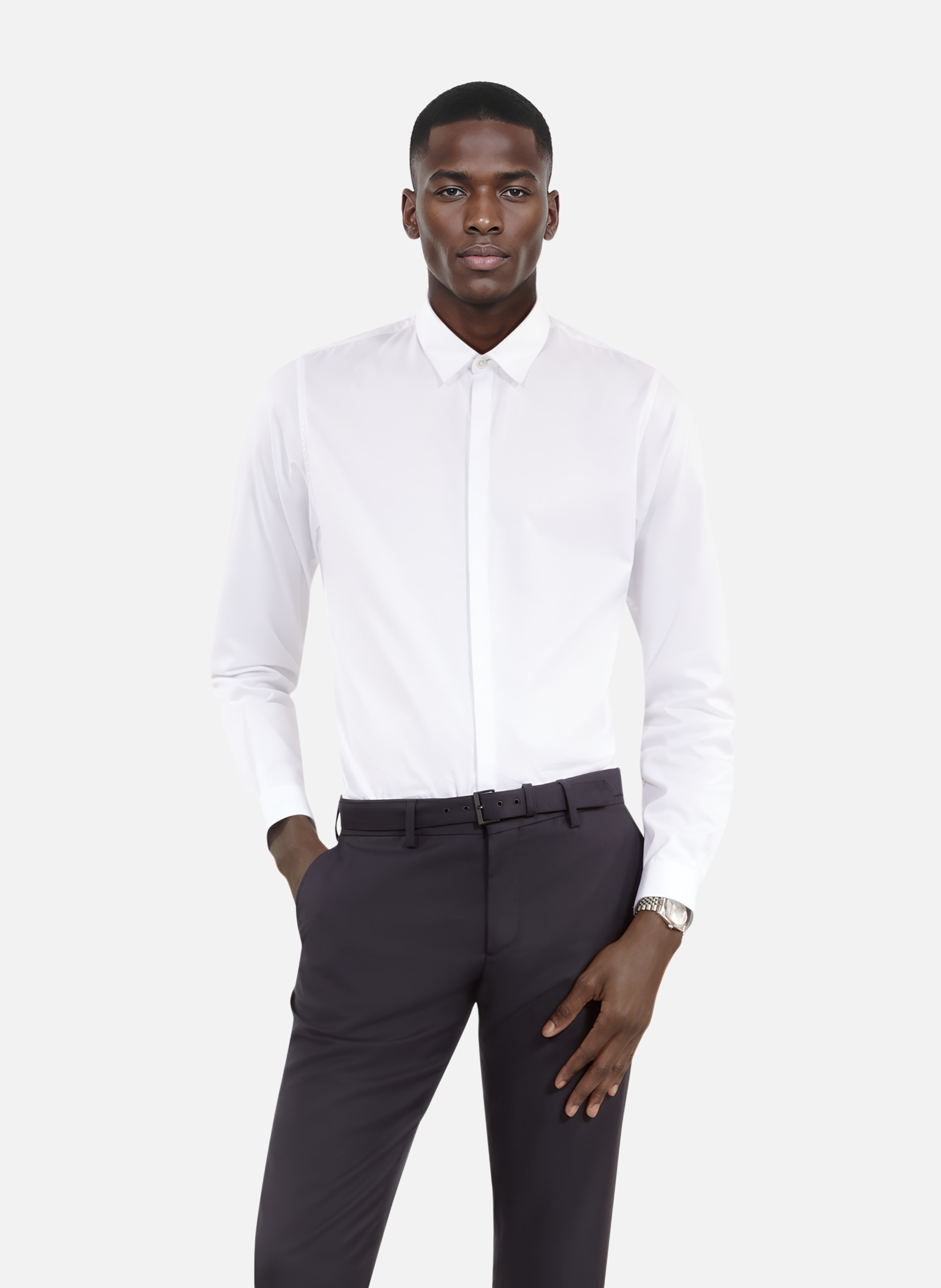 Cotton shirt with classic collar THE KOOPLES