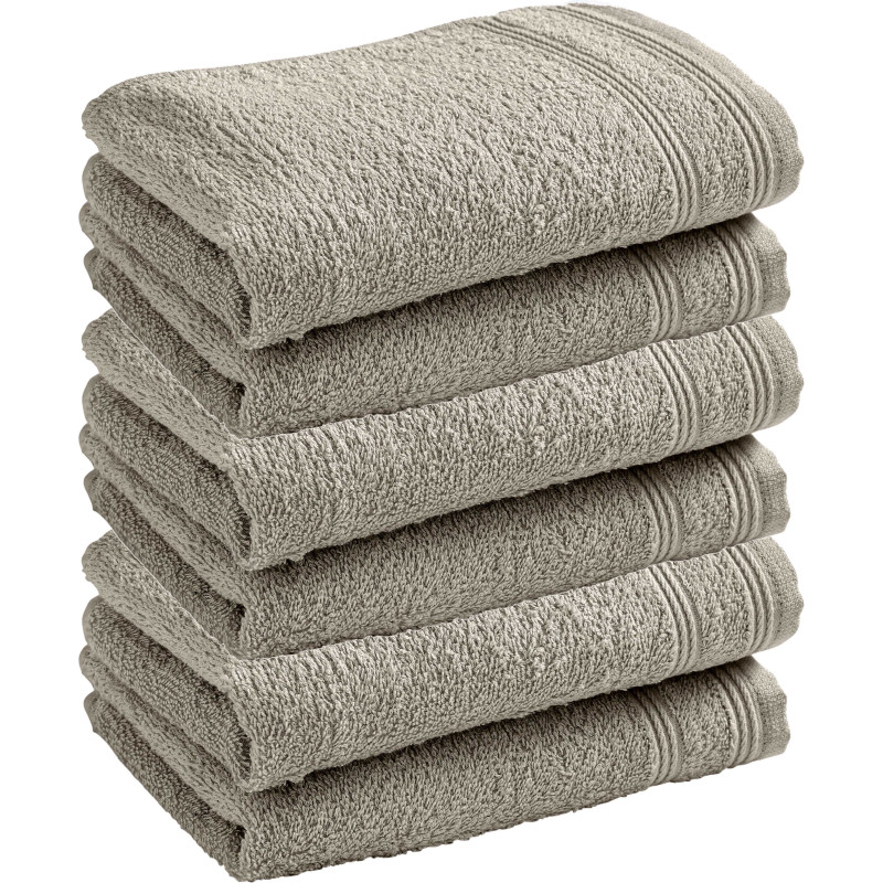100% combed cotton hand towel COTON PUR Beige