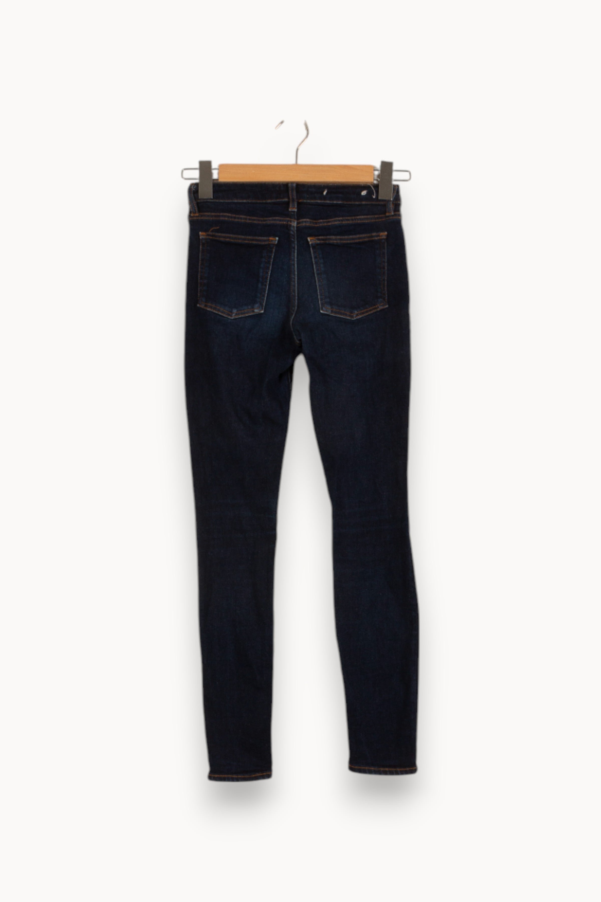 Cropped slim jeans with studs ACNE STUDIOS - Seconde Main Blue