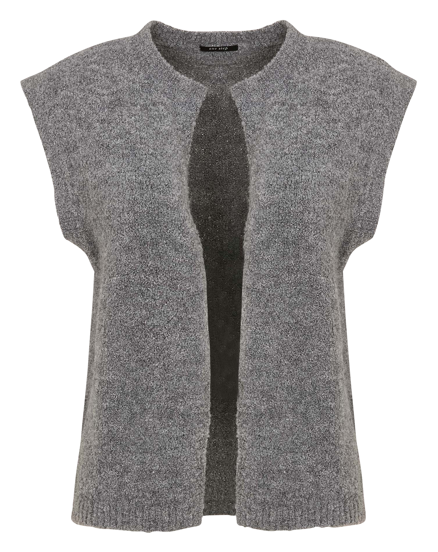 Sleeveless straight vest ONE STEP Grey