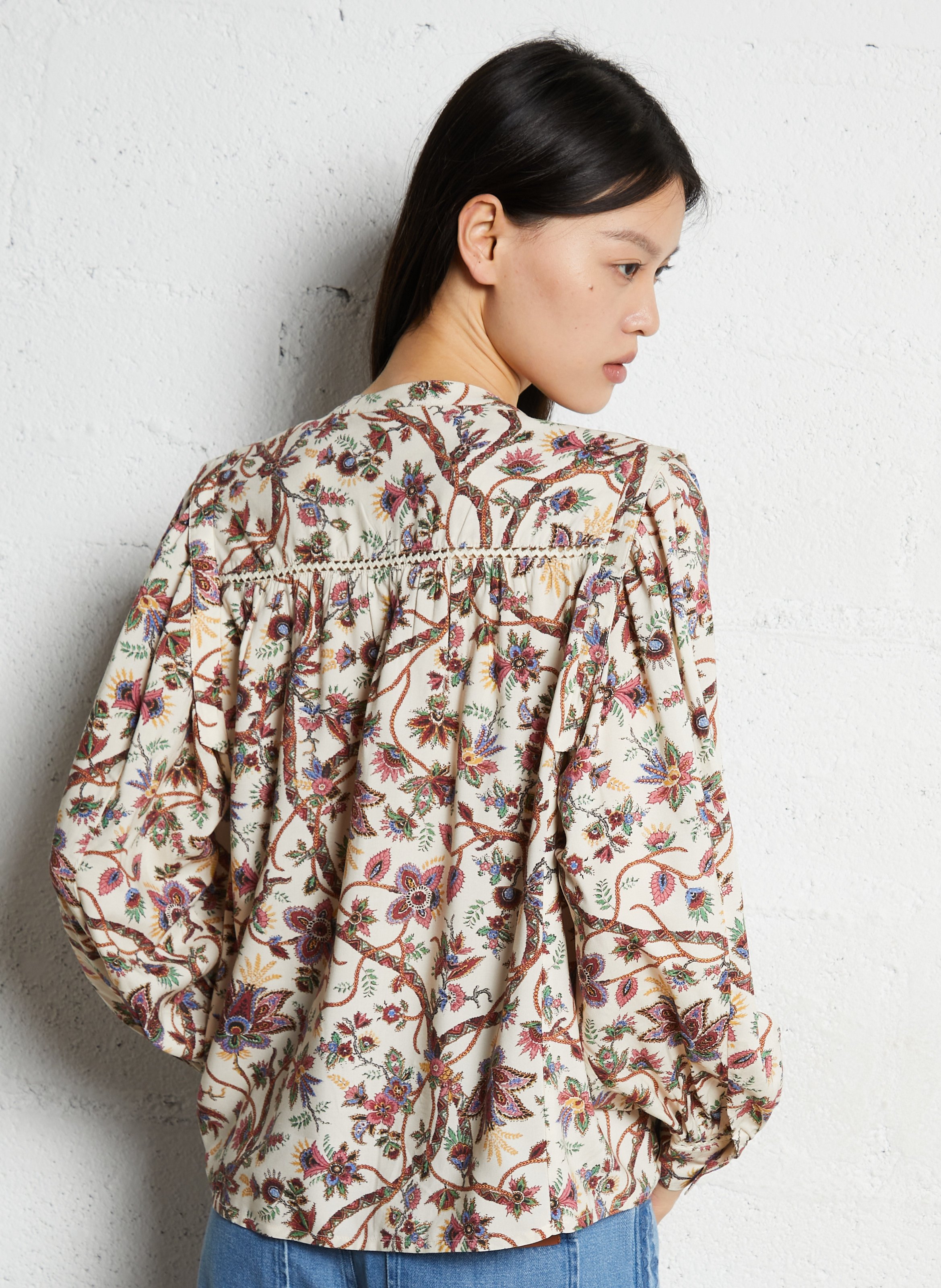 Printed jacket with round neck LOUISE MISHA Multicolored
