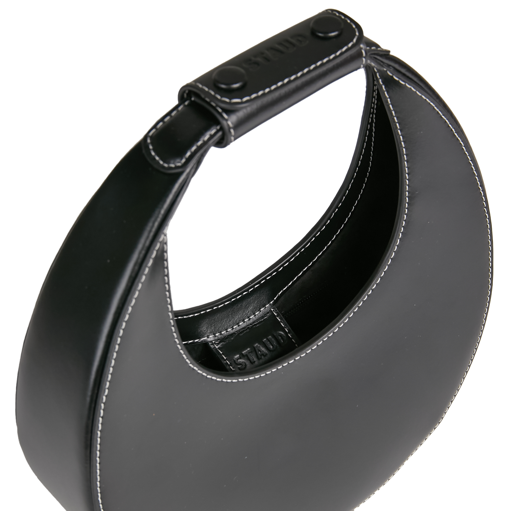 Dori leather shoulder bag STAUD Black