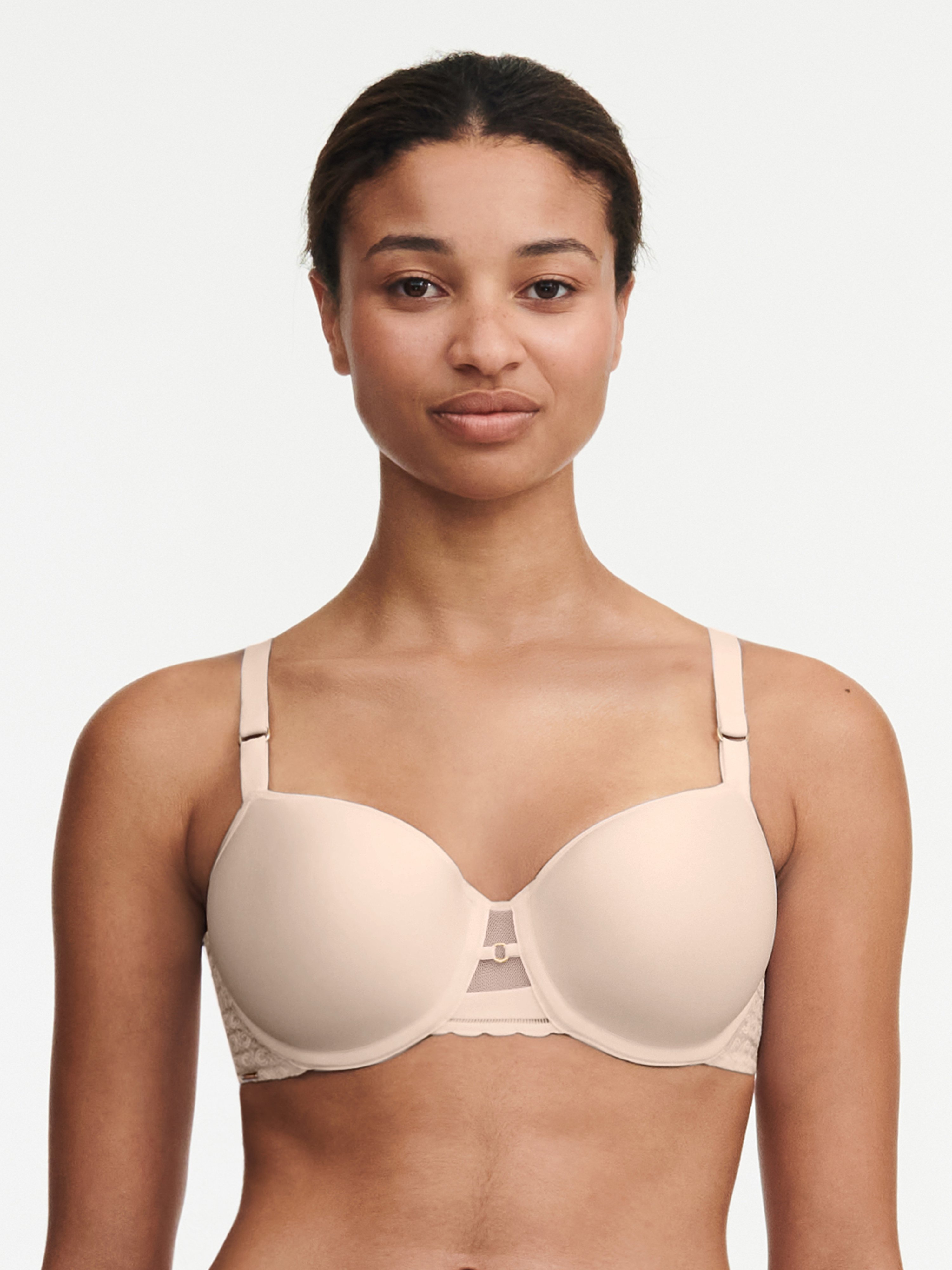 Memory foam half-cup bra BeigeCHANTELLE