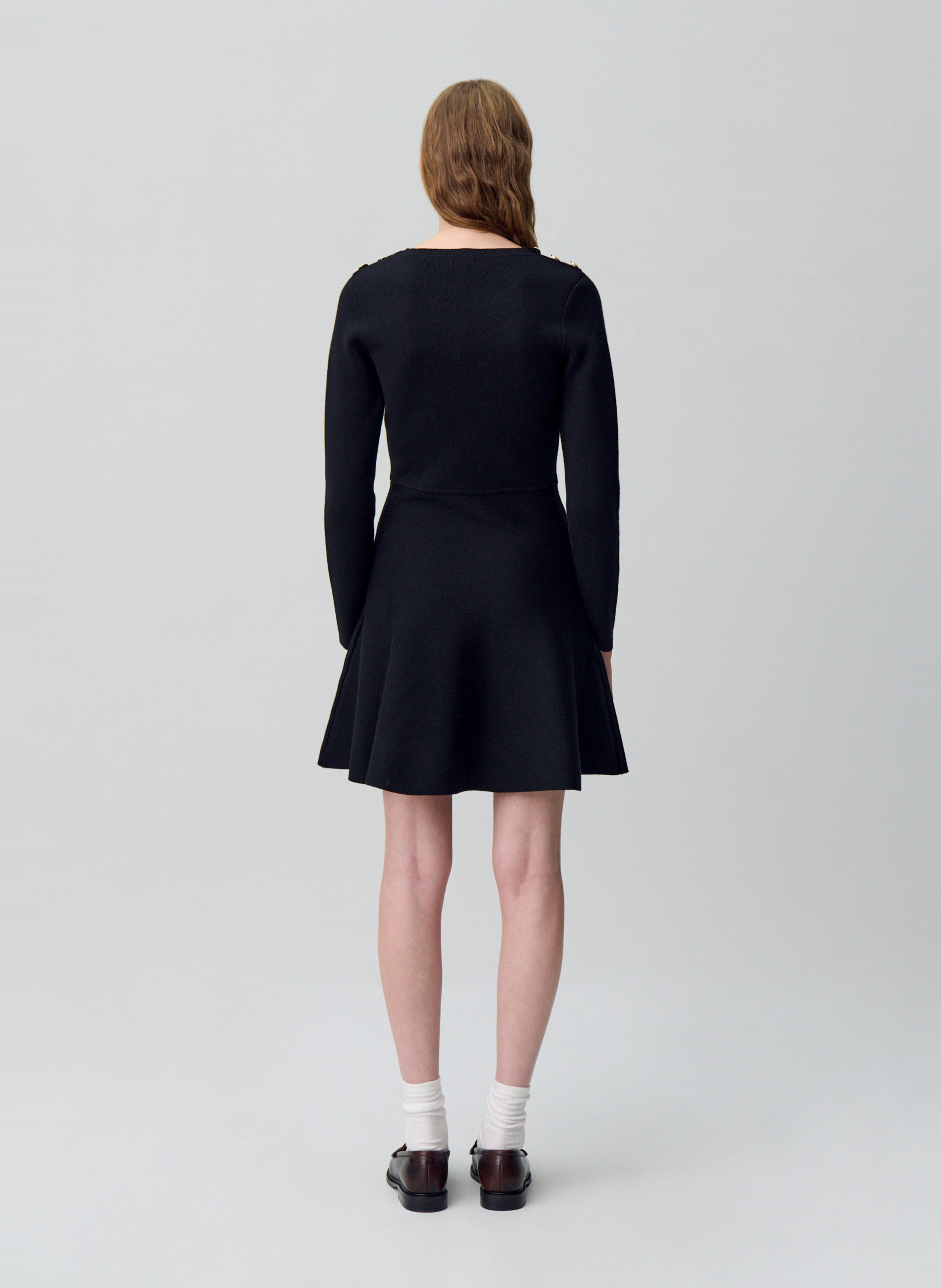 Robe courte col rond CLAUDIE PIERLOT Noir