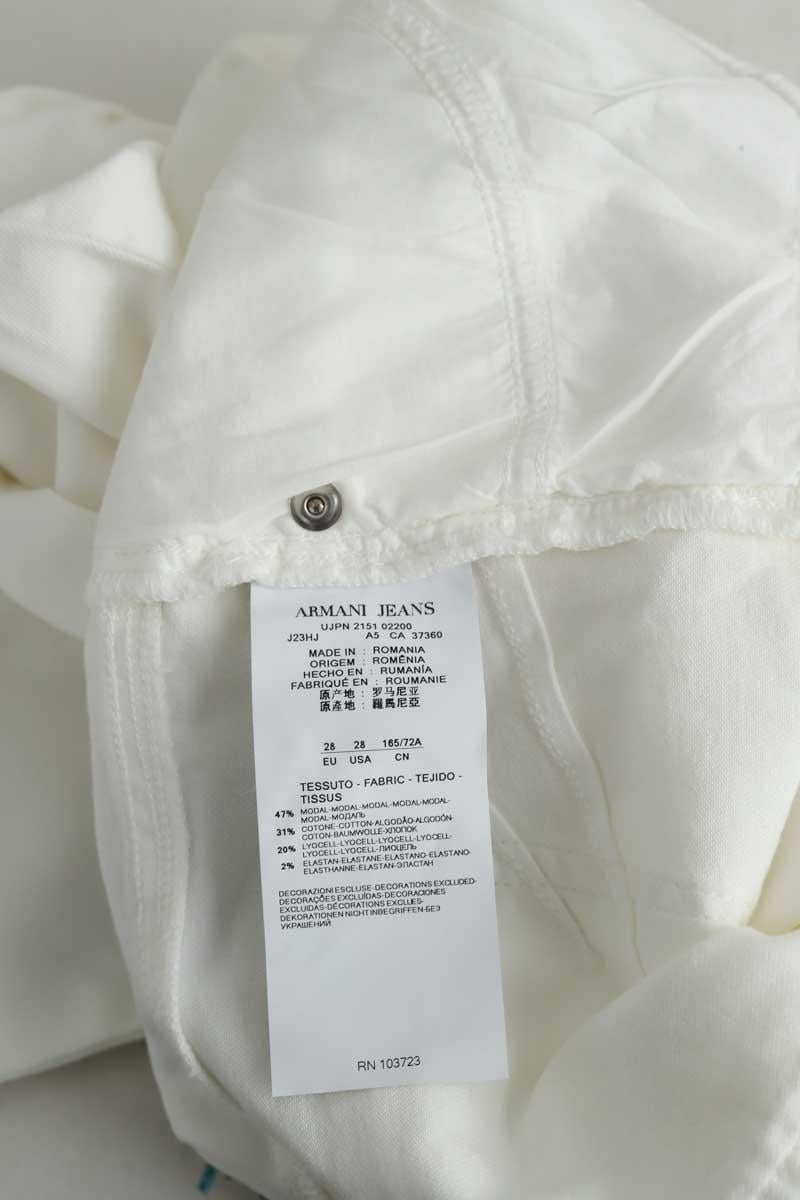 White straight-leg pants ARMANI - SECONDE MAIN White