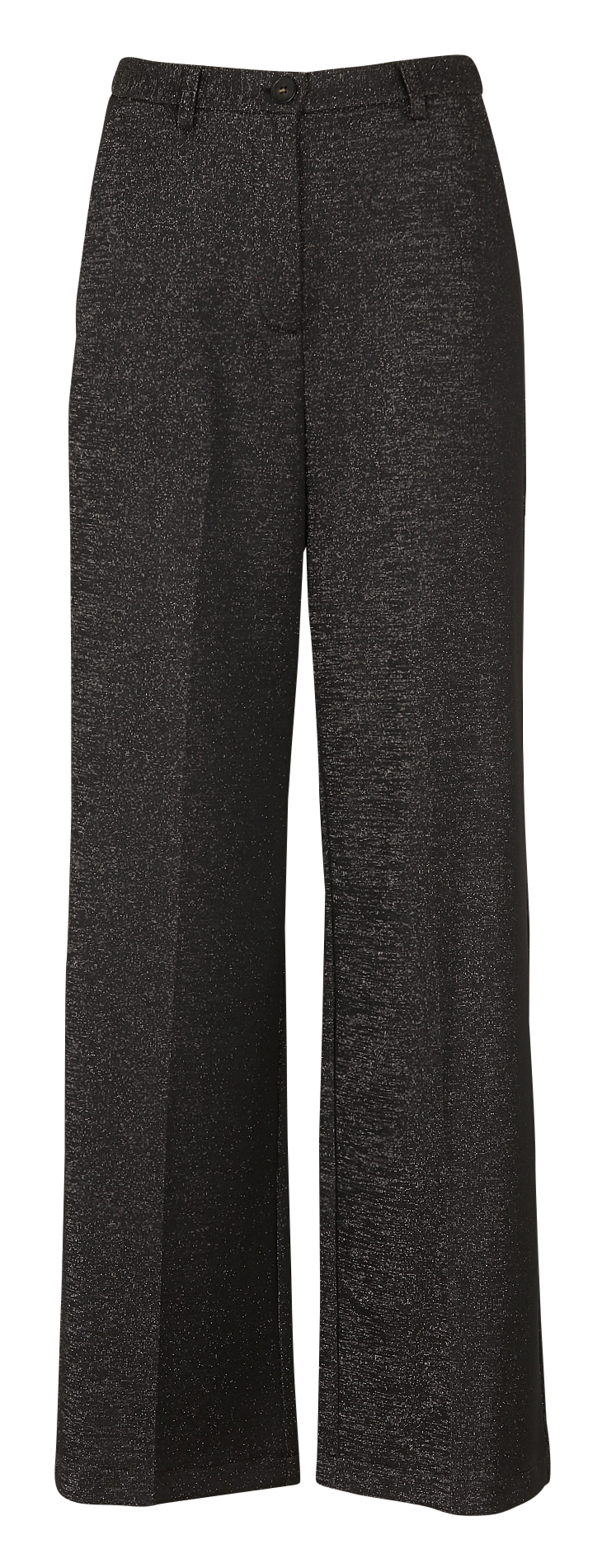 Glanzende, rechte broek IMPERIAL Zwart