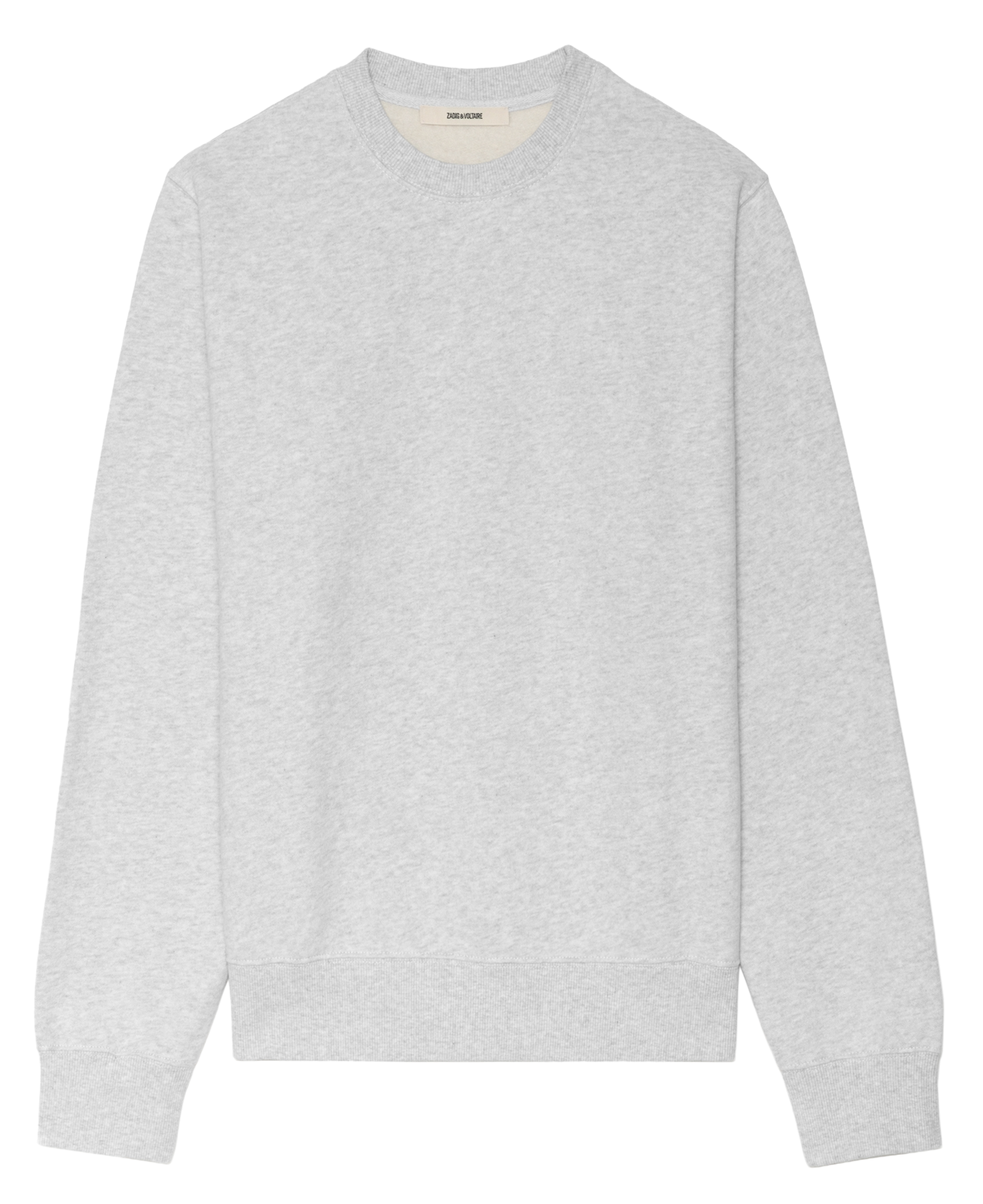Sweat col rond en coton mélangé ZADIG&amp;VOLTAIRE Gris