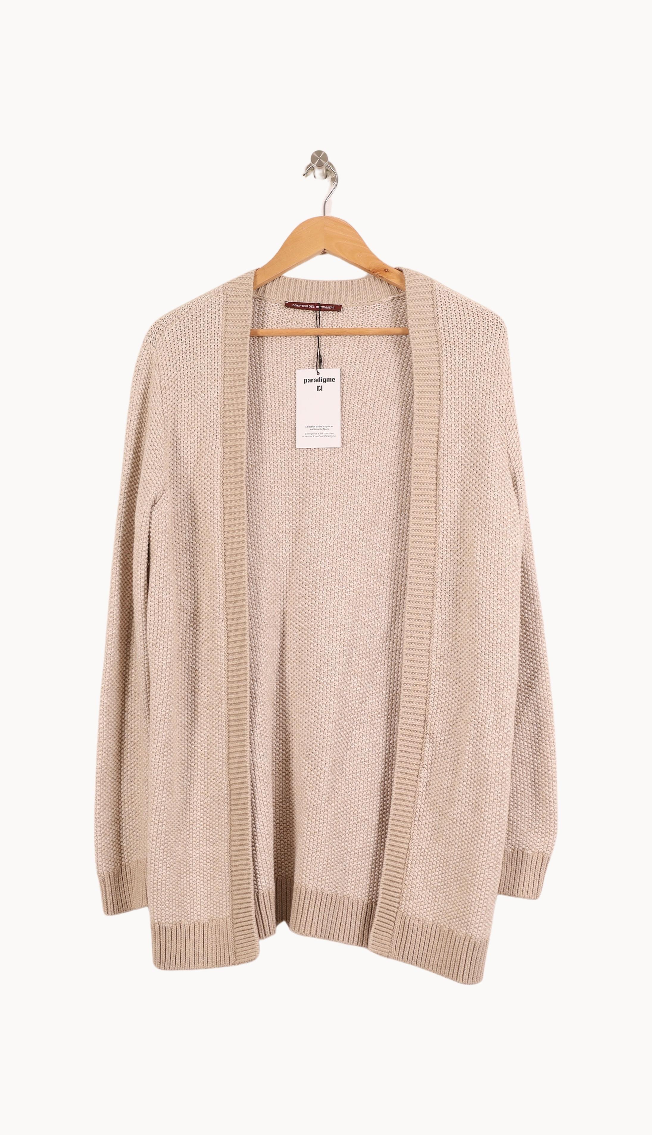 Cardigan COMPTOIR DES COTONNIERS - Seconde main Beige