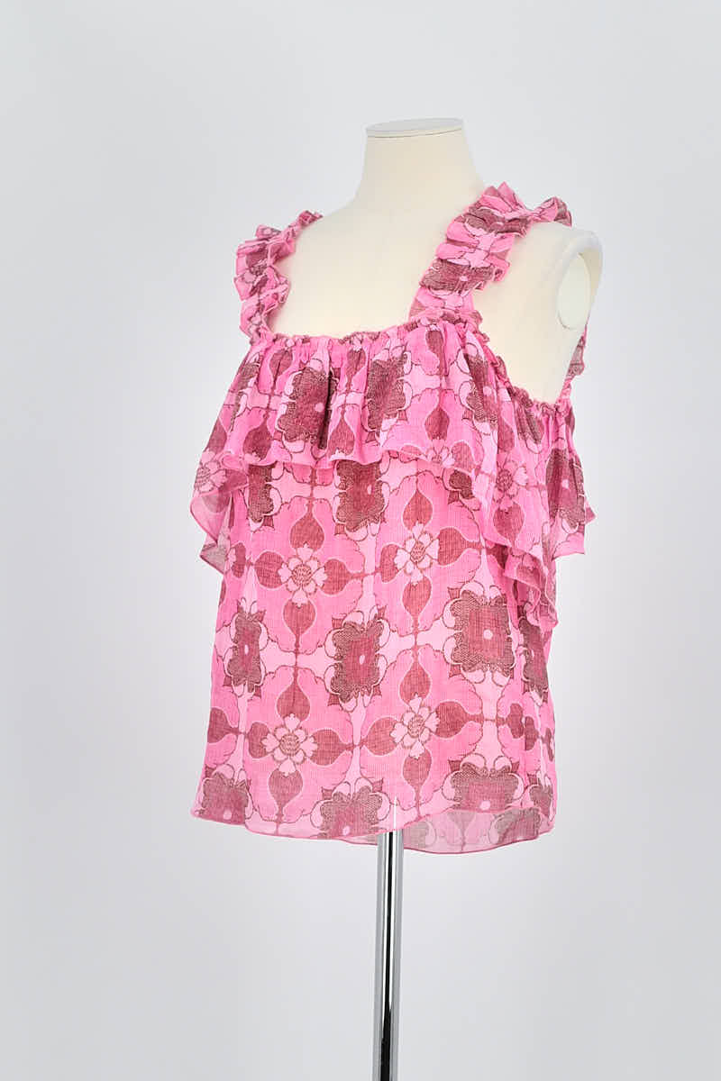 Azawood sleeveless top ANTIK BATIK - Seconde Main Pink