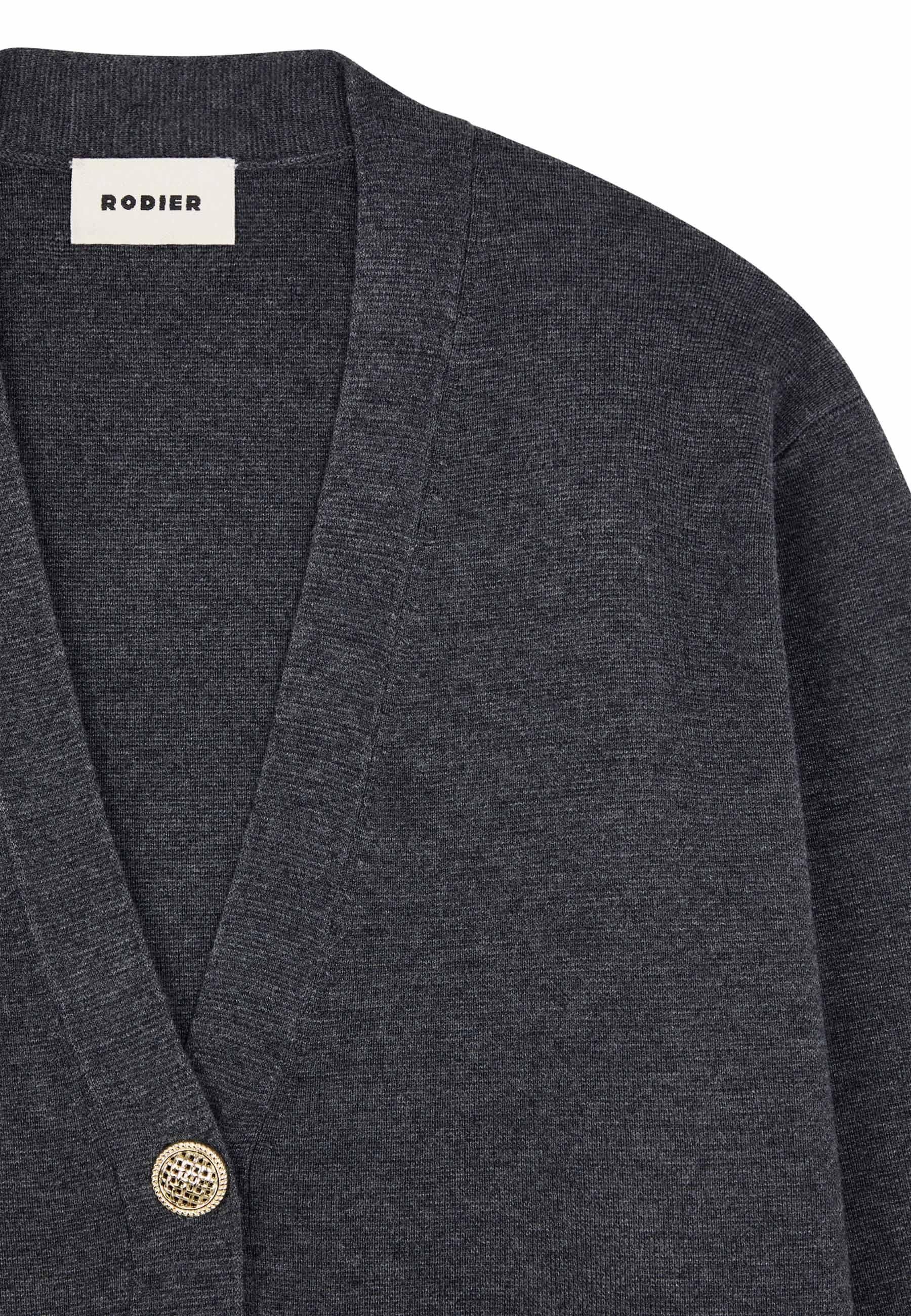 Short knit milano jacket RODIER Grey