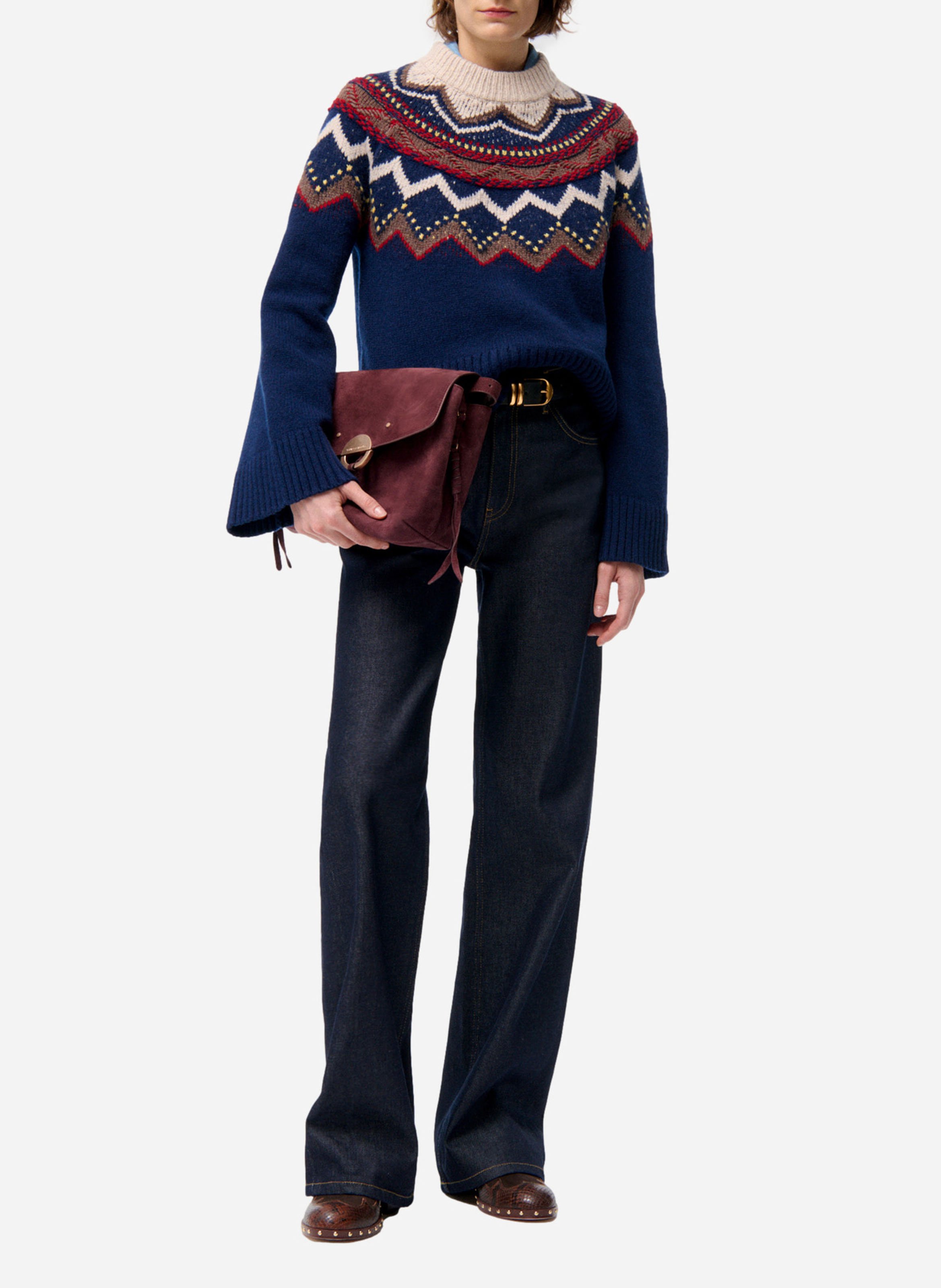 Alpaca wool sweater VANESSA BRUNO Blue