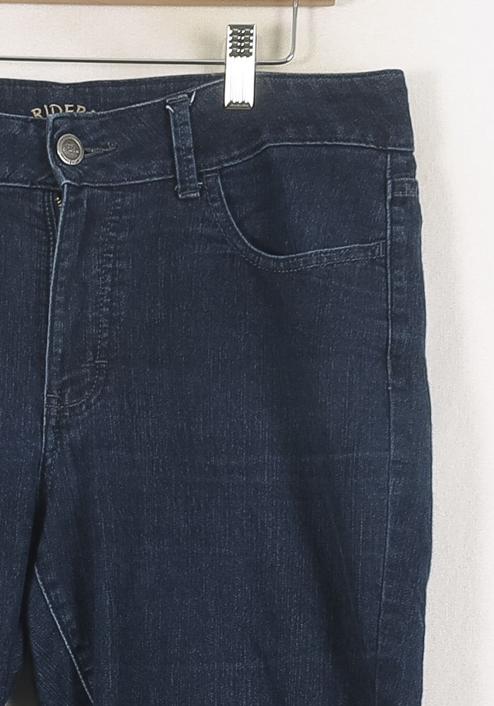 Cropped slim jeans with studs LEE - Seconde Main Blue