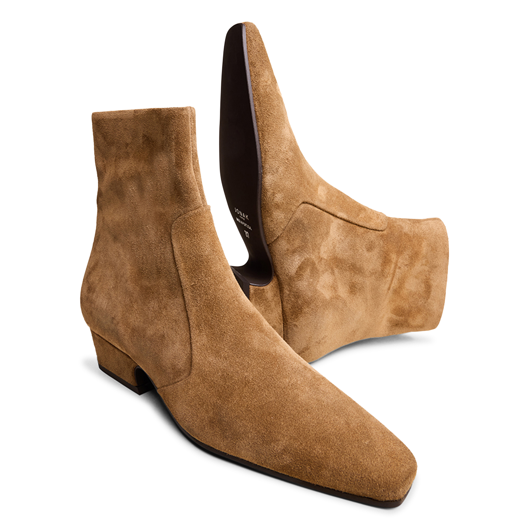 Bianca leather ankle boots JONAK Brown