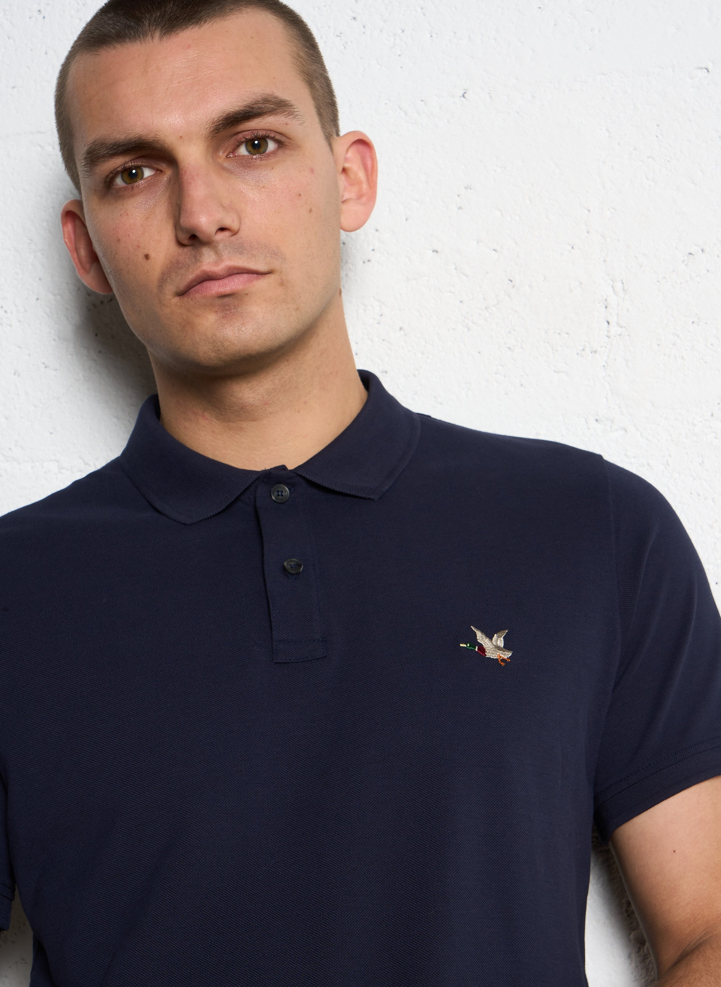 Polo straight-fit en coton CHEVIGNON Bleu