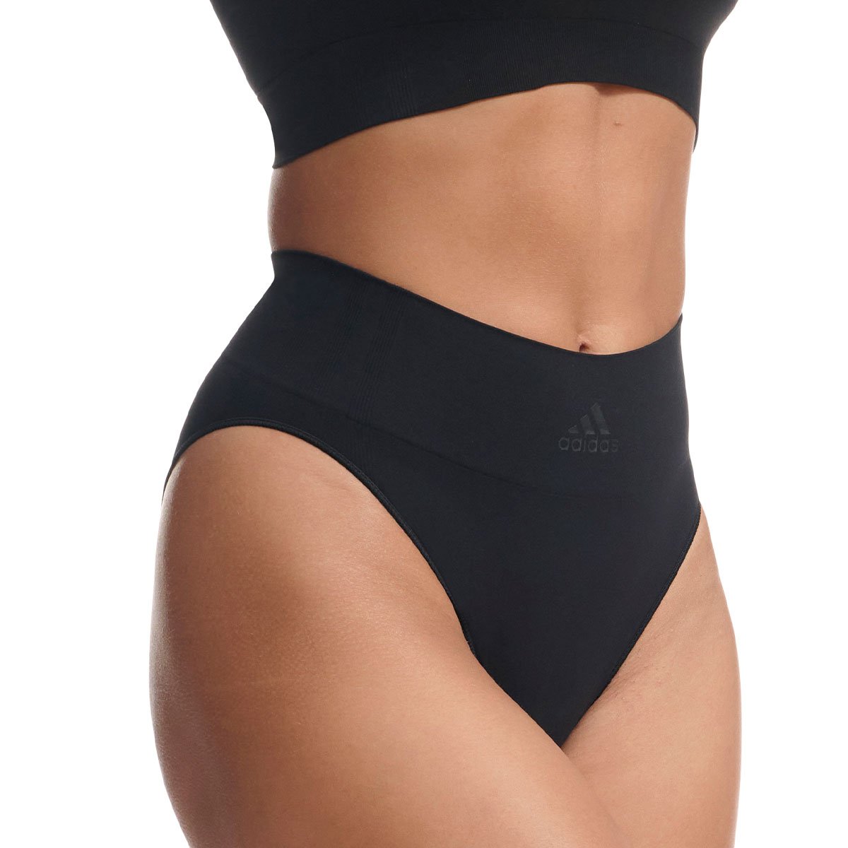 High-waisted active seamless culottes for women by Adidas Sport ADIDAS UNDERWEAR Black