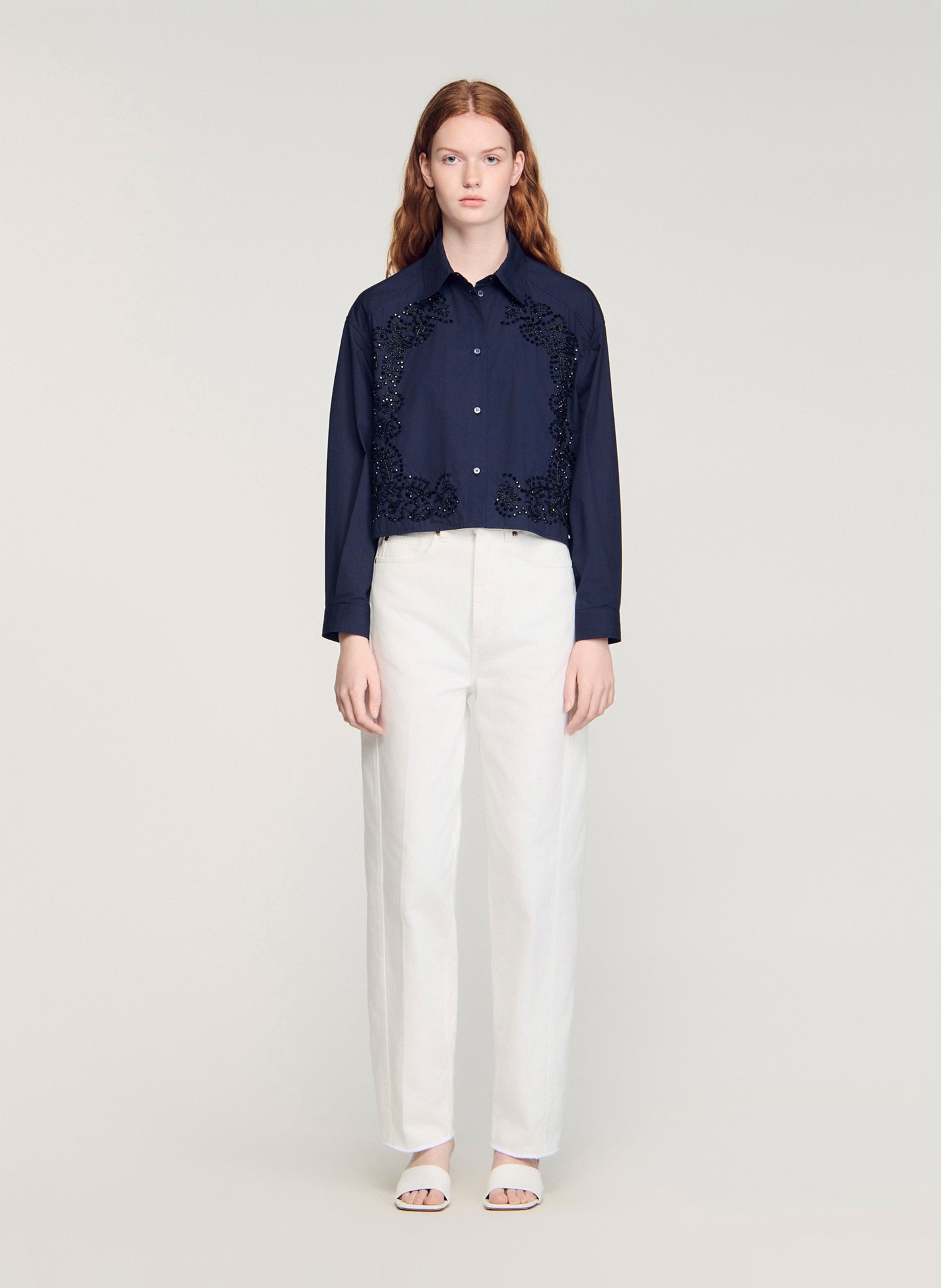 T-shirt SANDRO Blauw