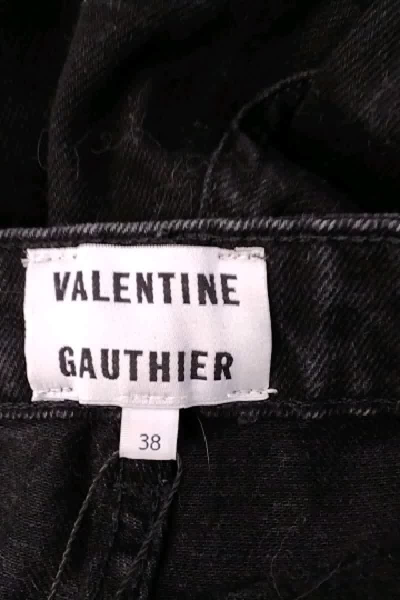 Straight cotton-blend pants VALENTINE GAUTHIER- SECONDE MAIN Black