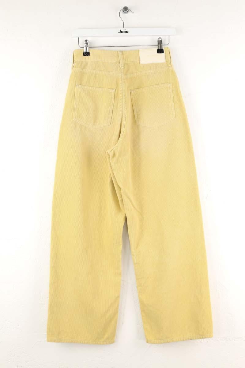 Straight cotton-blend pants BELLEROSE - Seconde Main Yellow