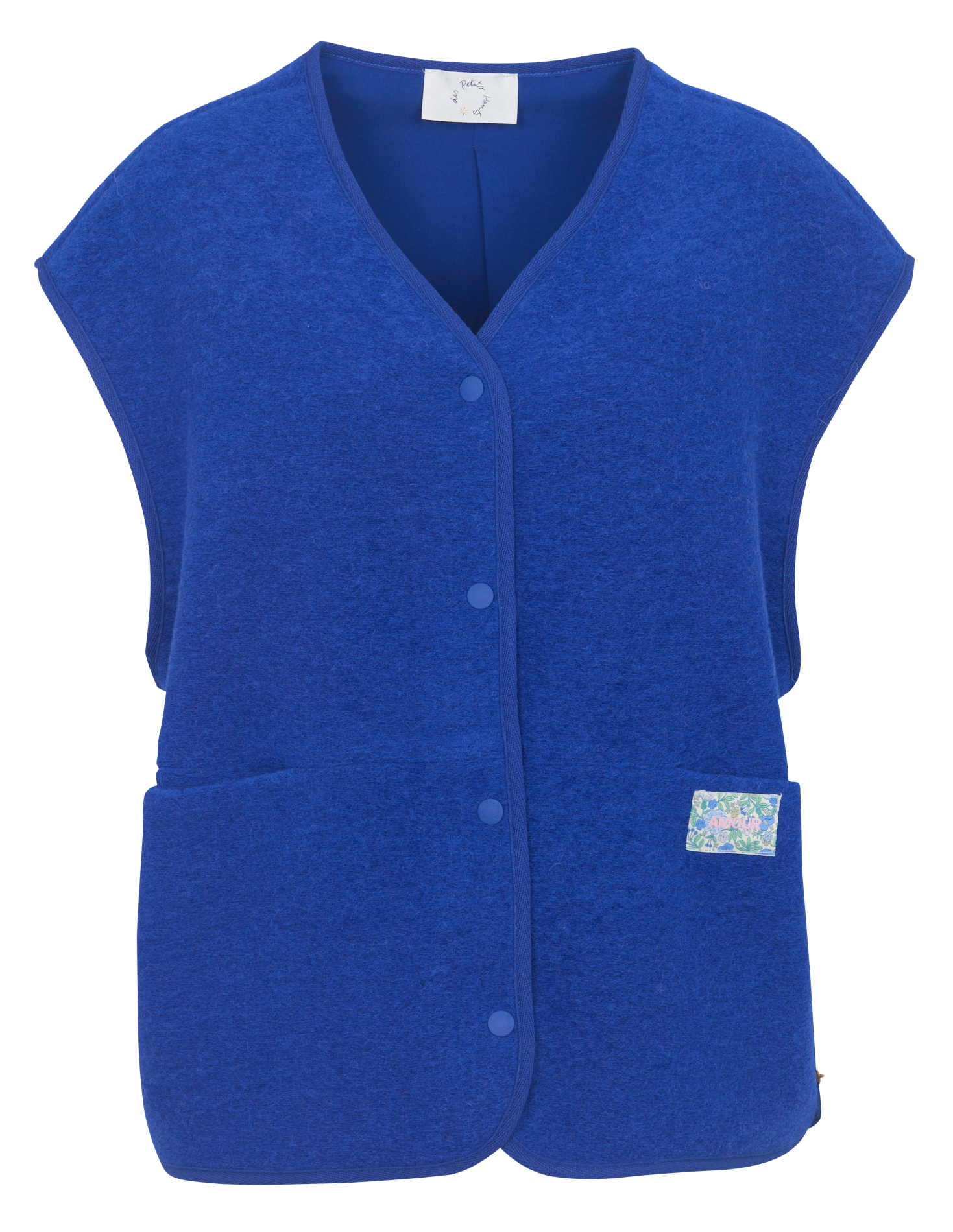 Veste sans manches en laine mélangée  DES PETITS HAUTS