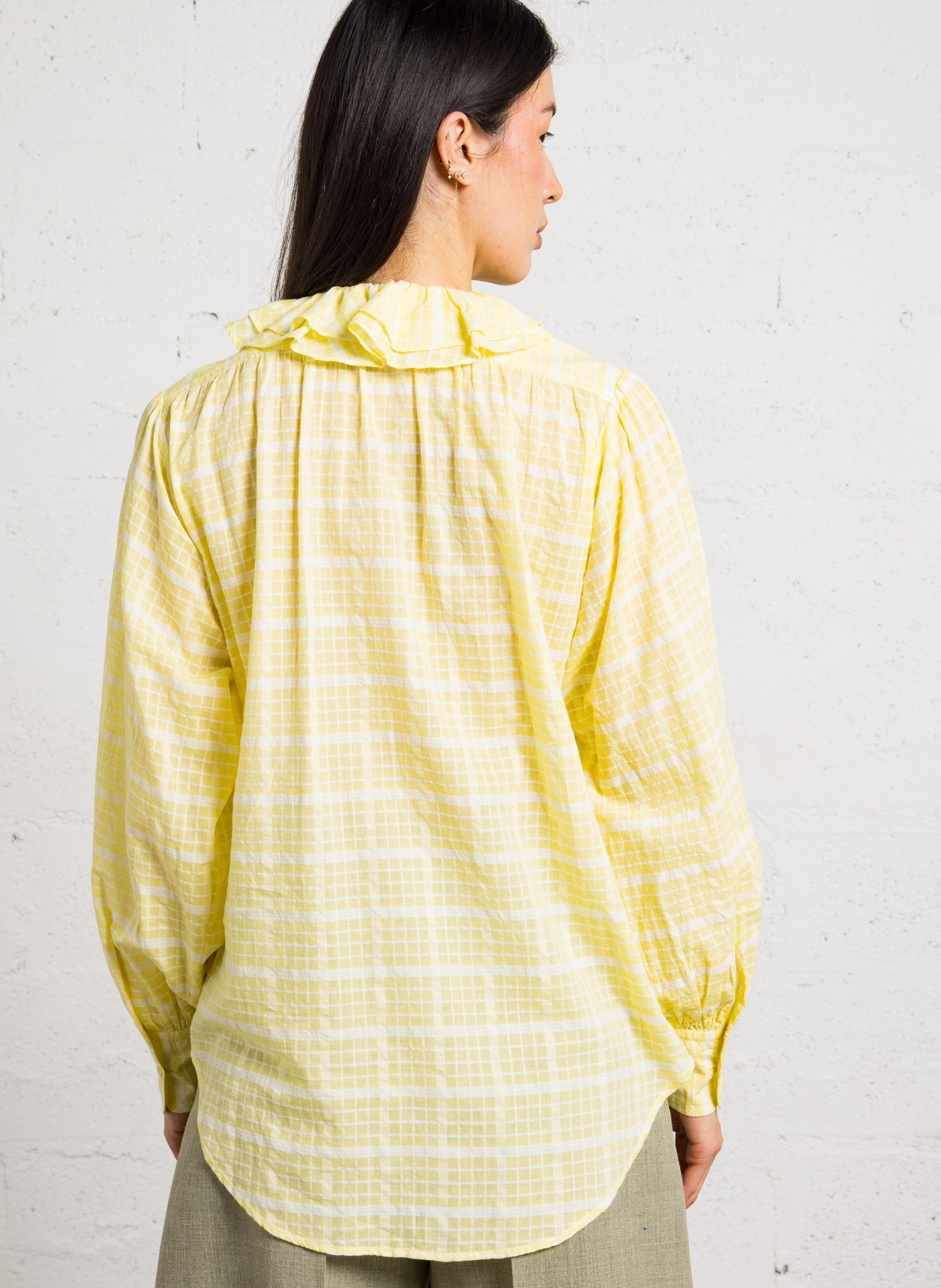 Karobluse mit Rundhalsausschnitt LAURENCE BRAS Gelb