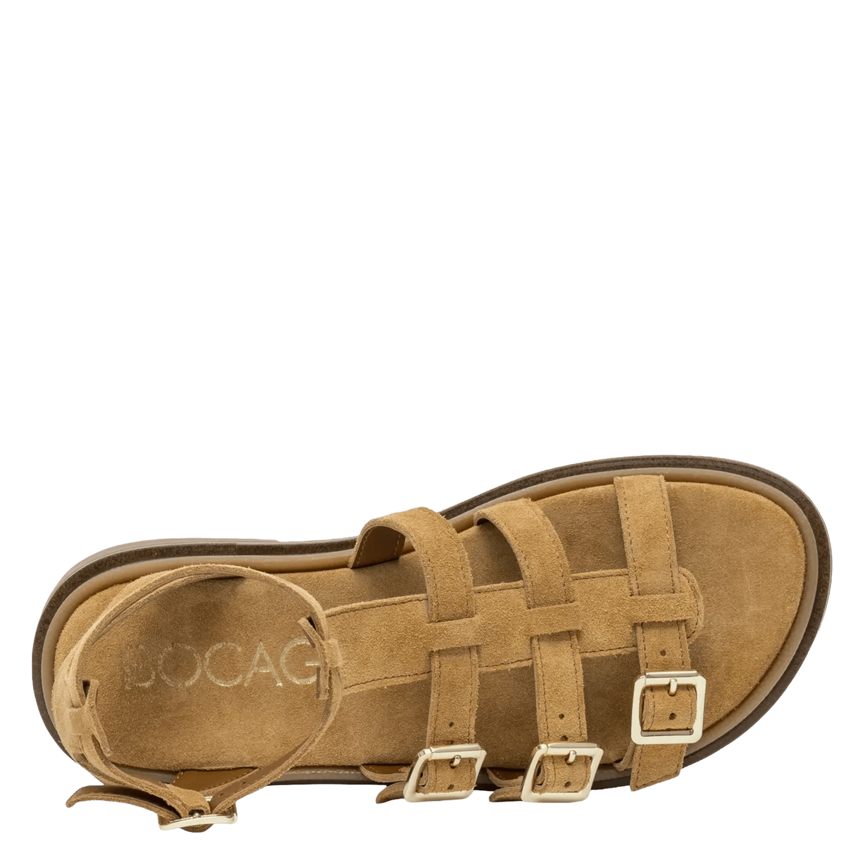 Lakleren slippers BOCAGE Bruin