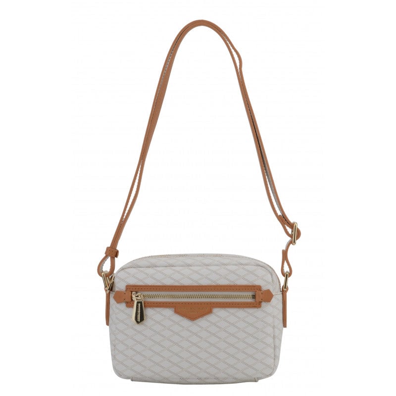 Leather bag POURCHET White