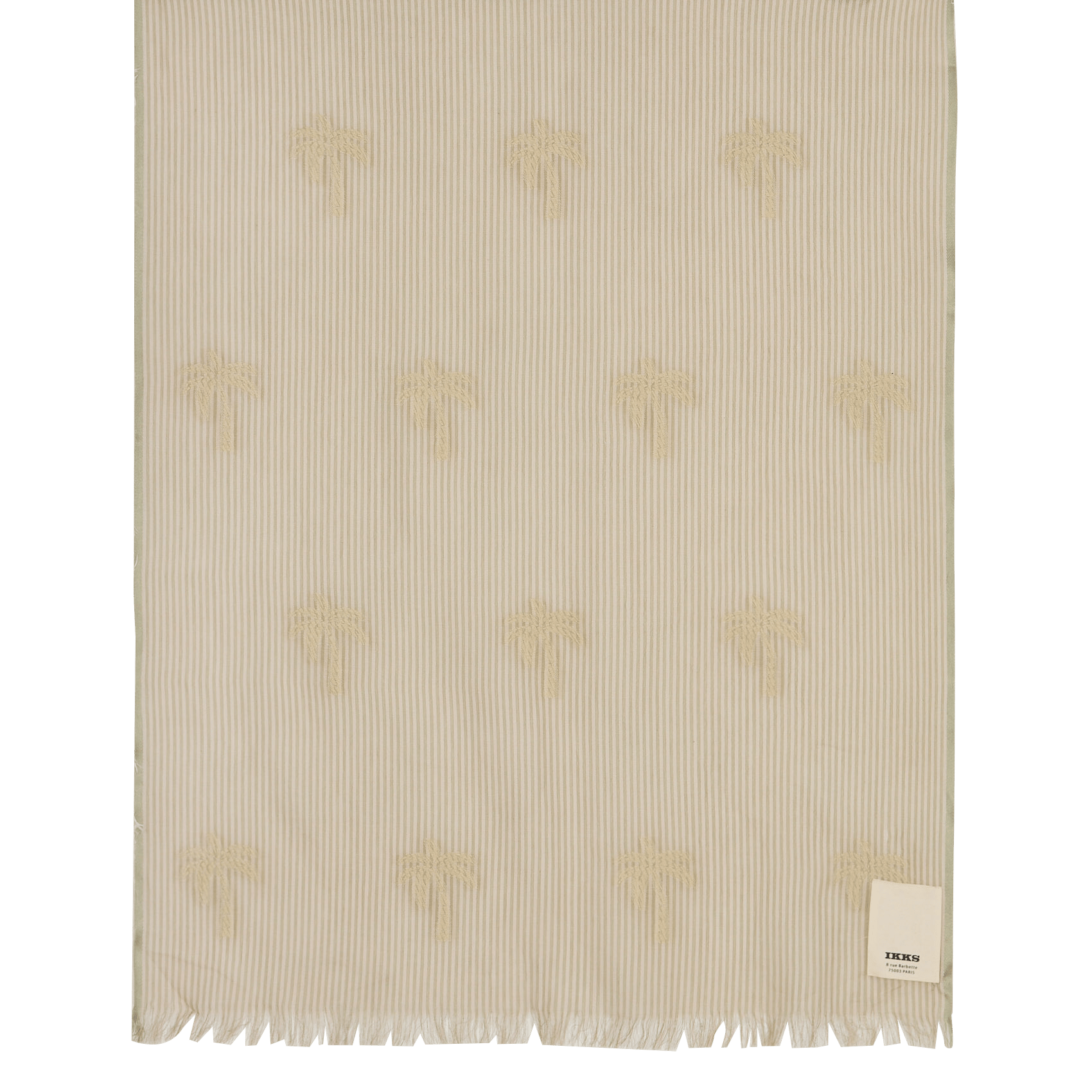 Cotton-blend floaty scarf IKKS Beige