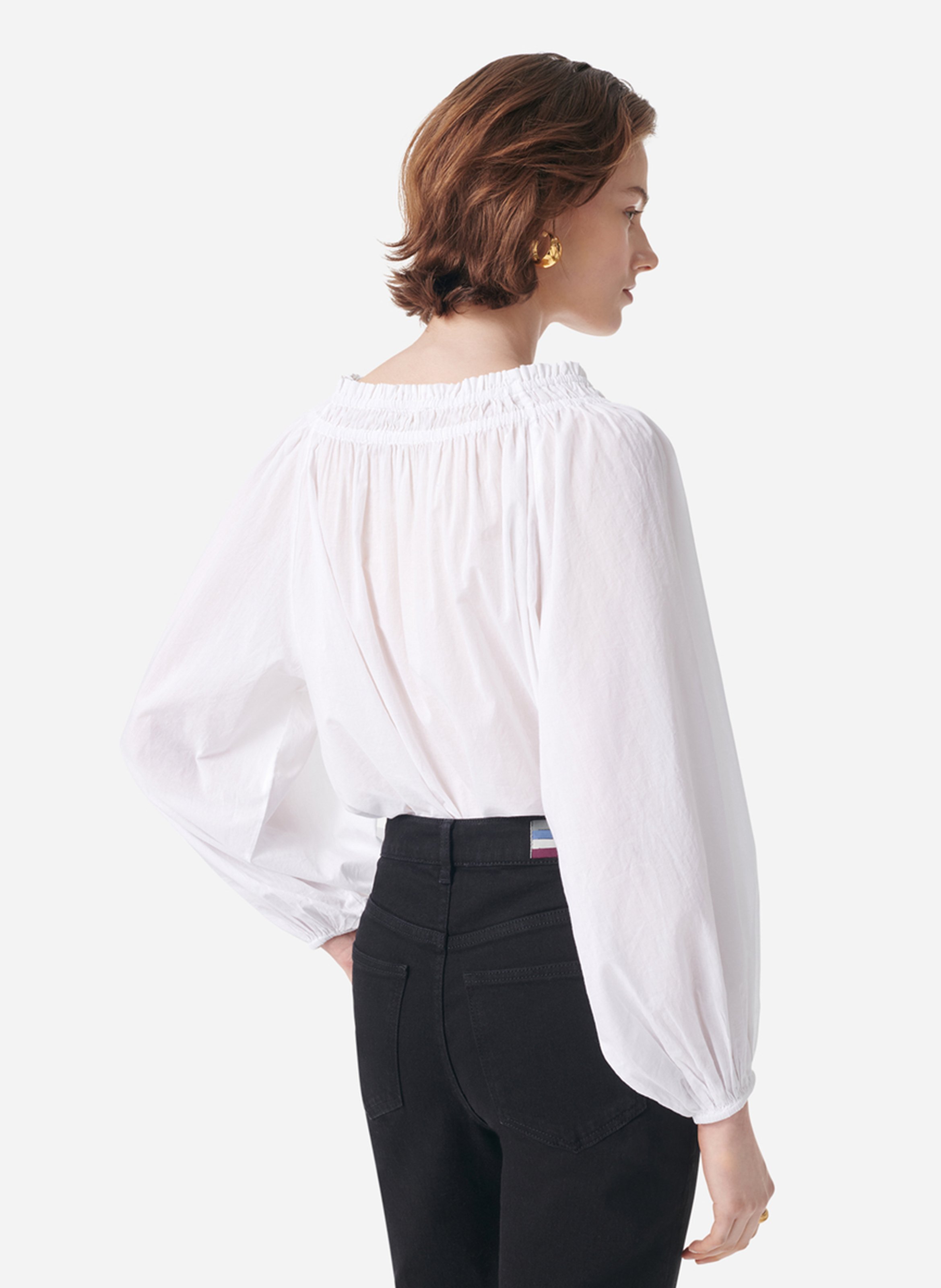 Straight cotton blouse VANESSA BRUNO White