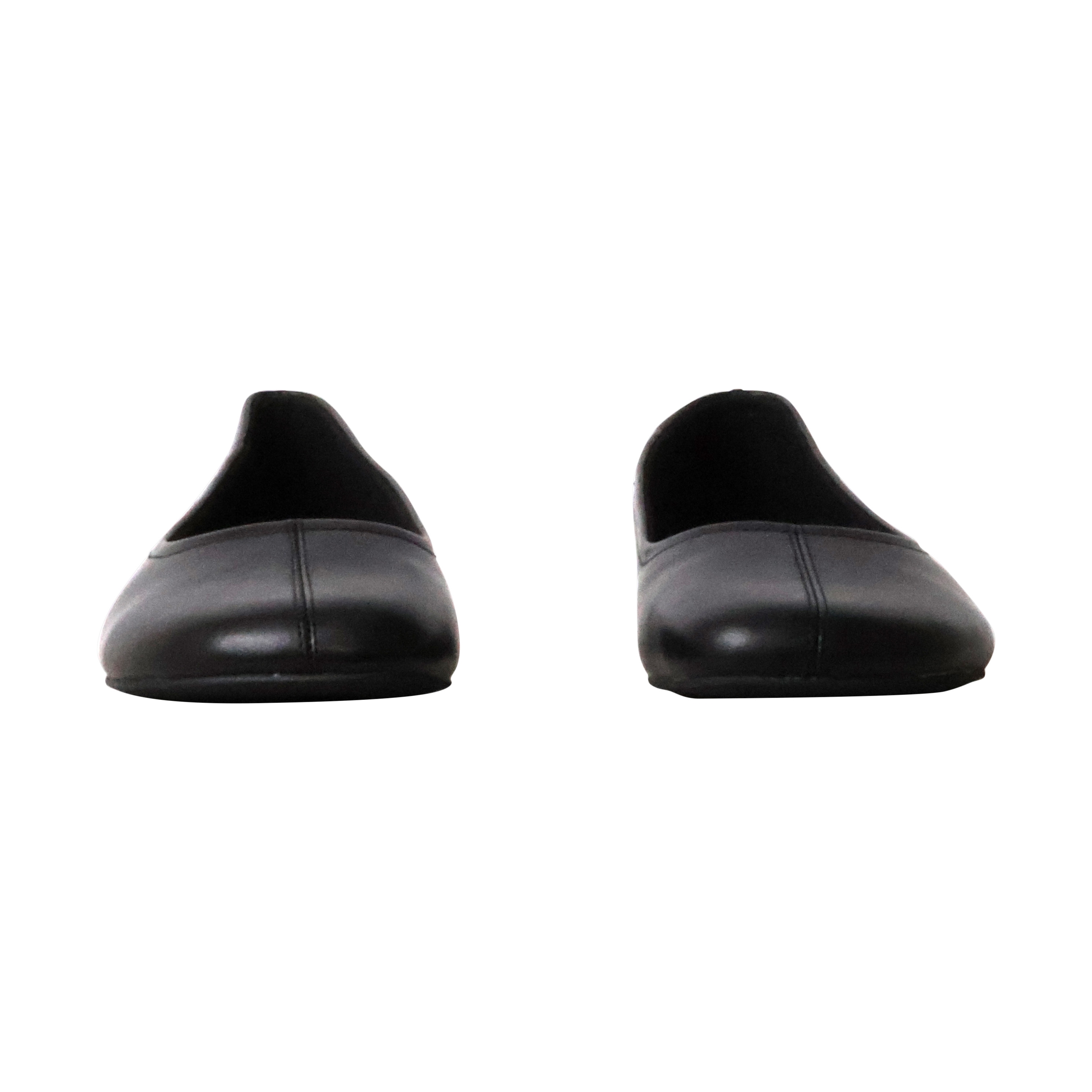 Lena leather ballerina flats EMILIE KARSTON Black