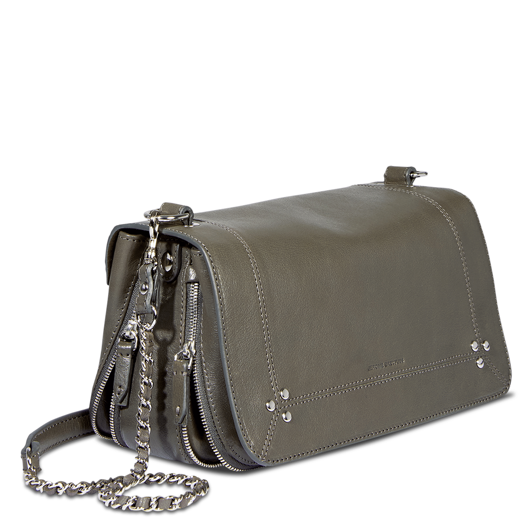 Brieftasche aus Leder JEROME DREYFUSS Grau