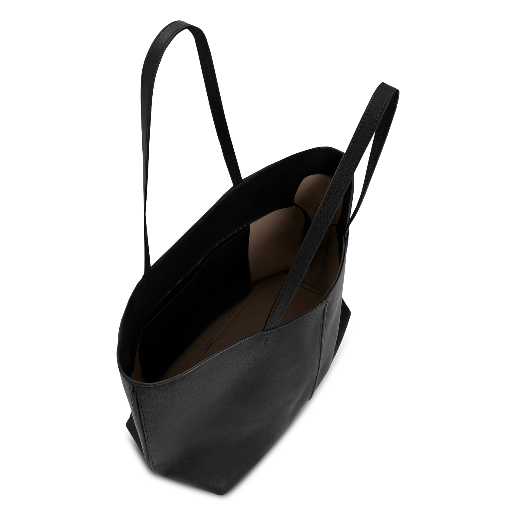 Leather tote bag LE TANNEUR Multicolored