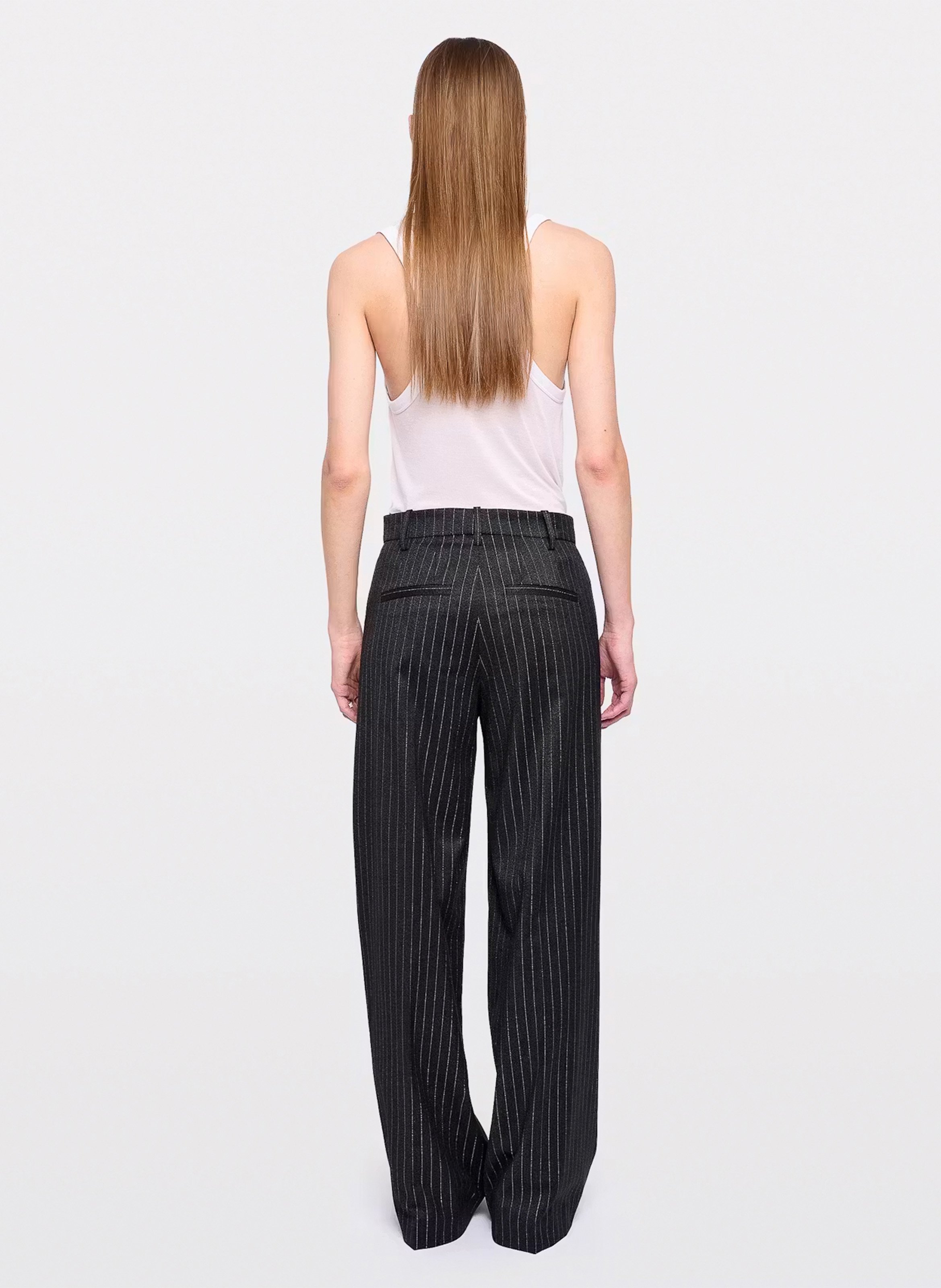 Gerade geschnittene Streifenhose ZADIG&VOLTAIRE Grau
