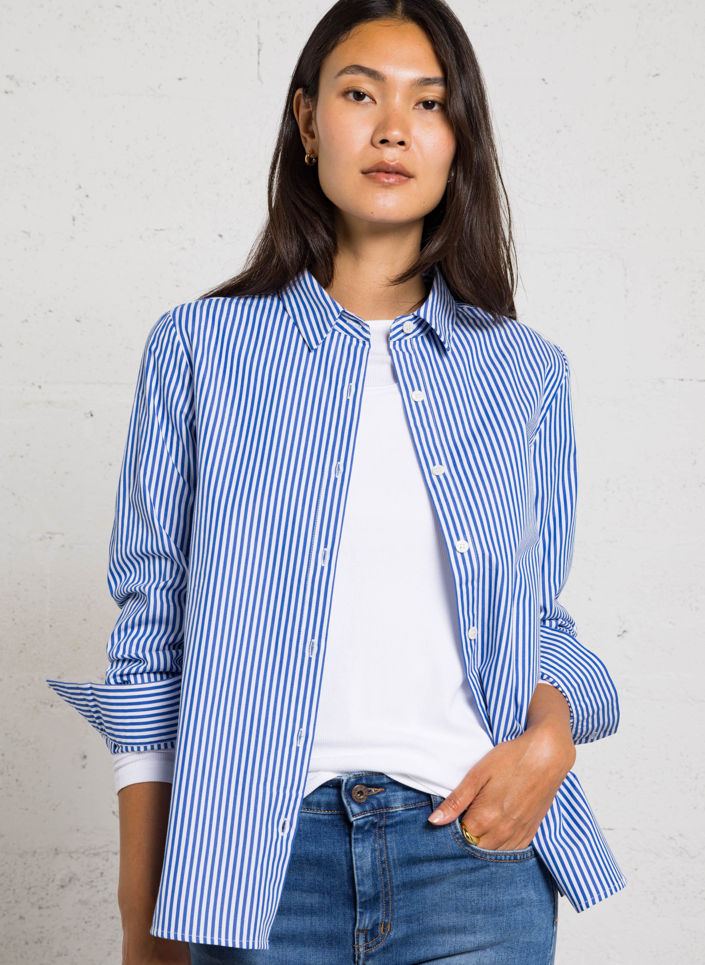 Ramie shirt LA PETITE ETOILE Blue