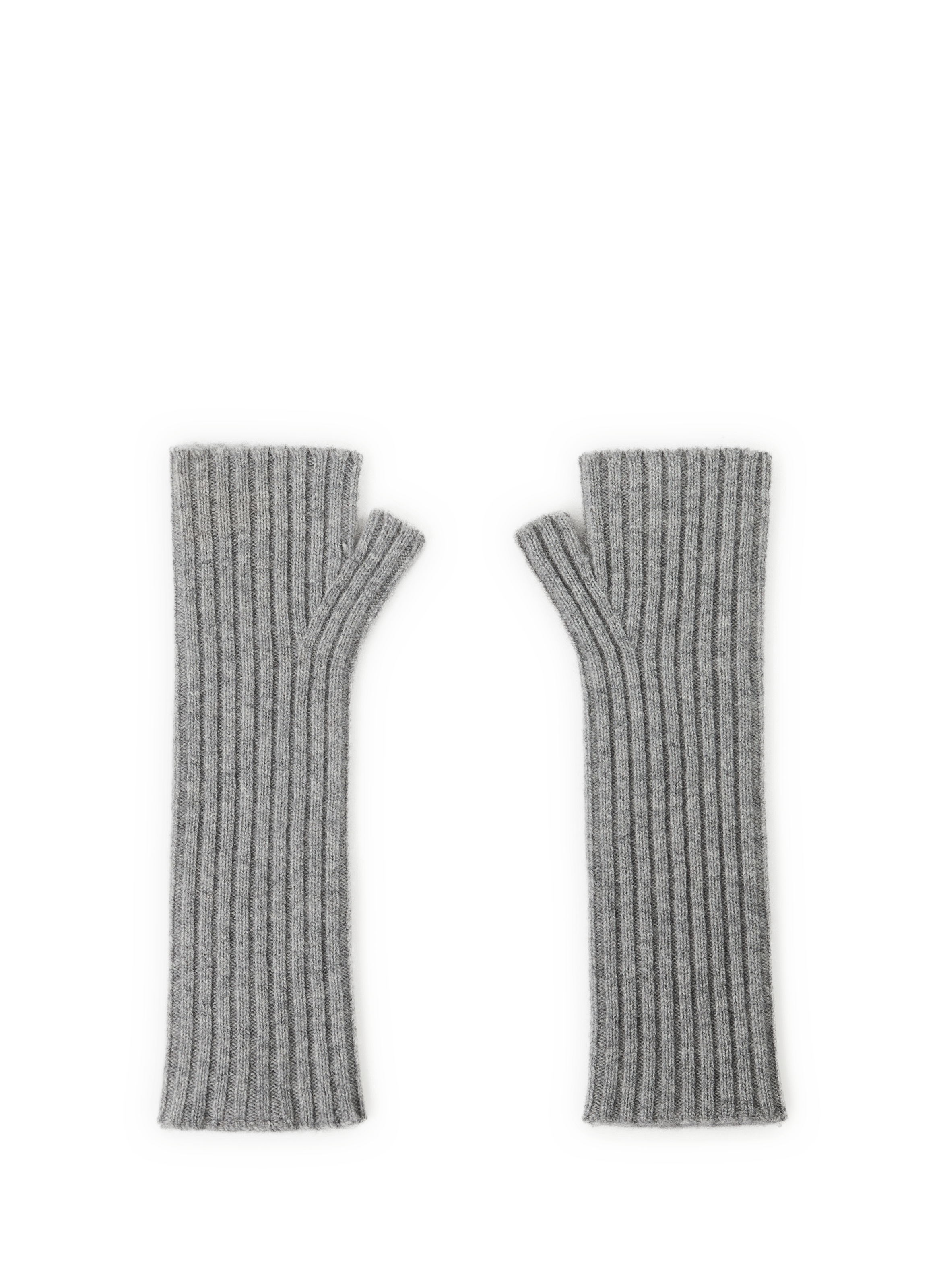 Cashmere fingerless gloves SAISON 1865 Grey
