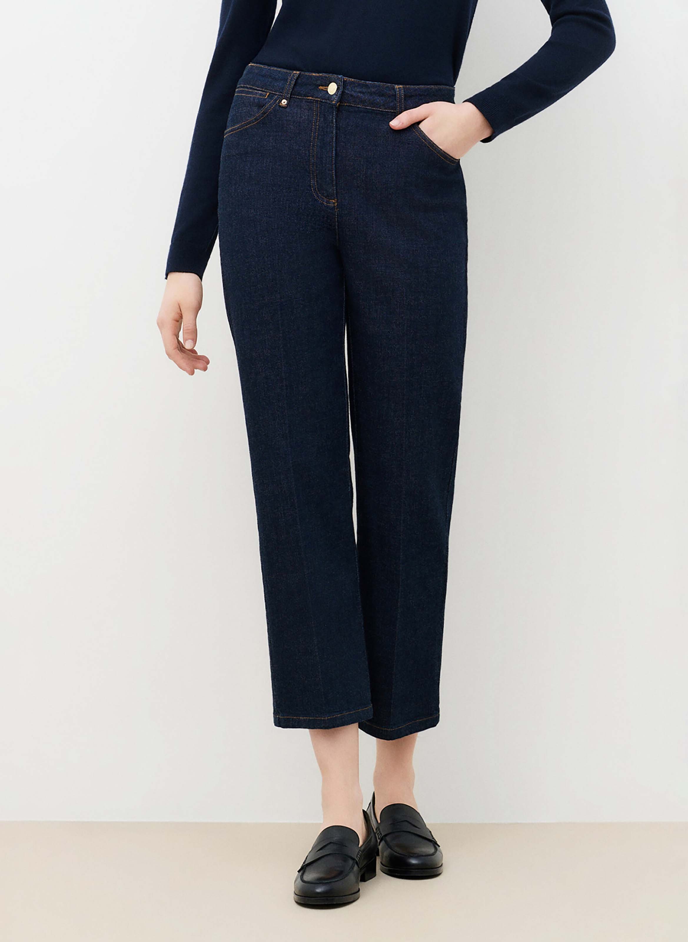 Gerade geschnittene Jeans aus Baumwoll-Mix CAROLL Blau