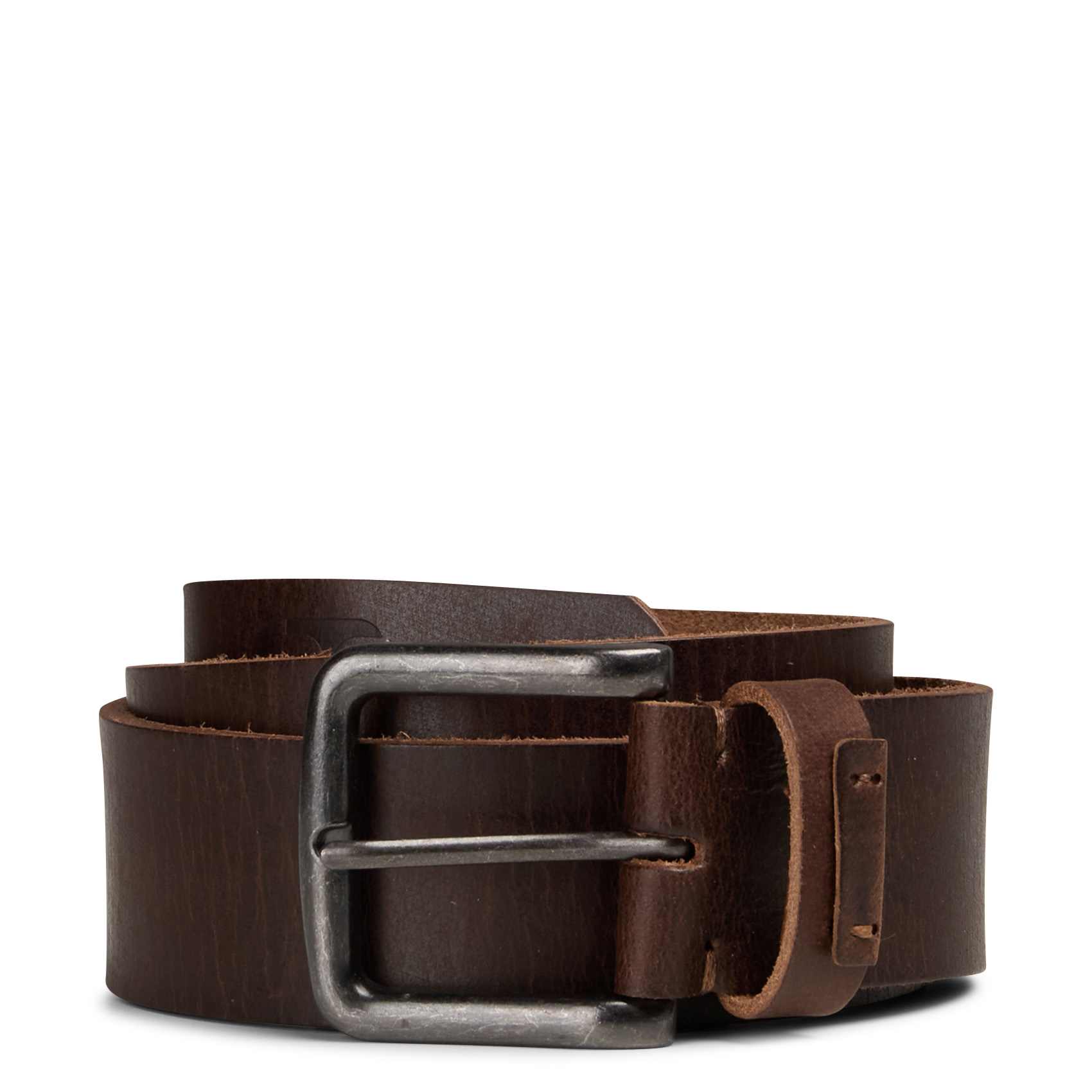 Leather belt LE TEMPS DES CERISES Brown
