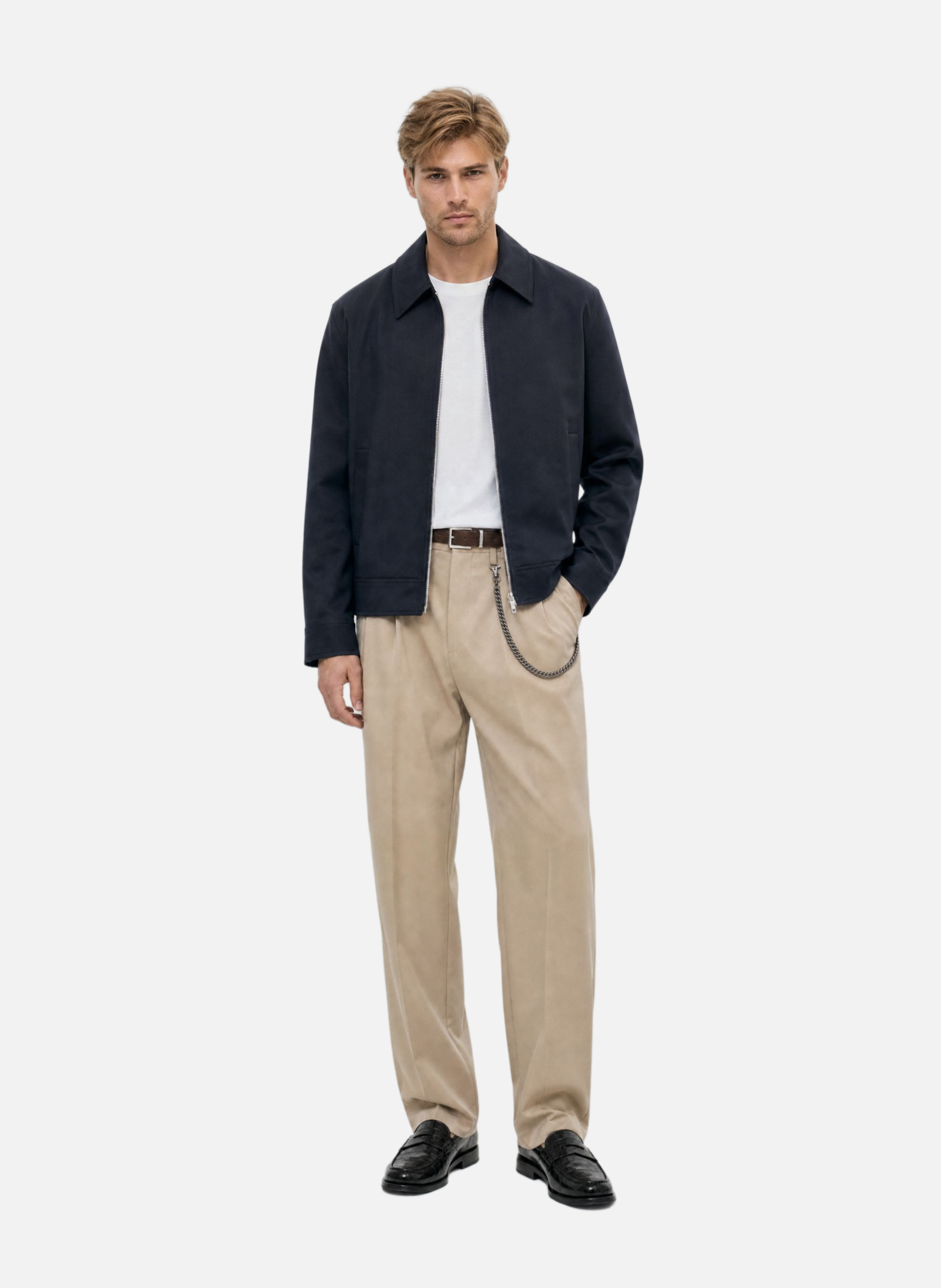 Straight zip-up jacket THE KOOPLES Blue
