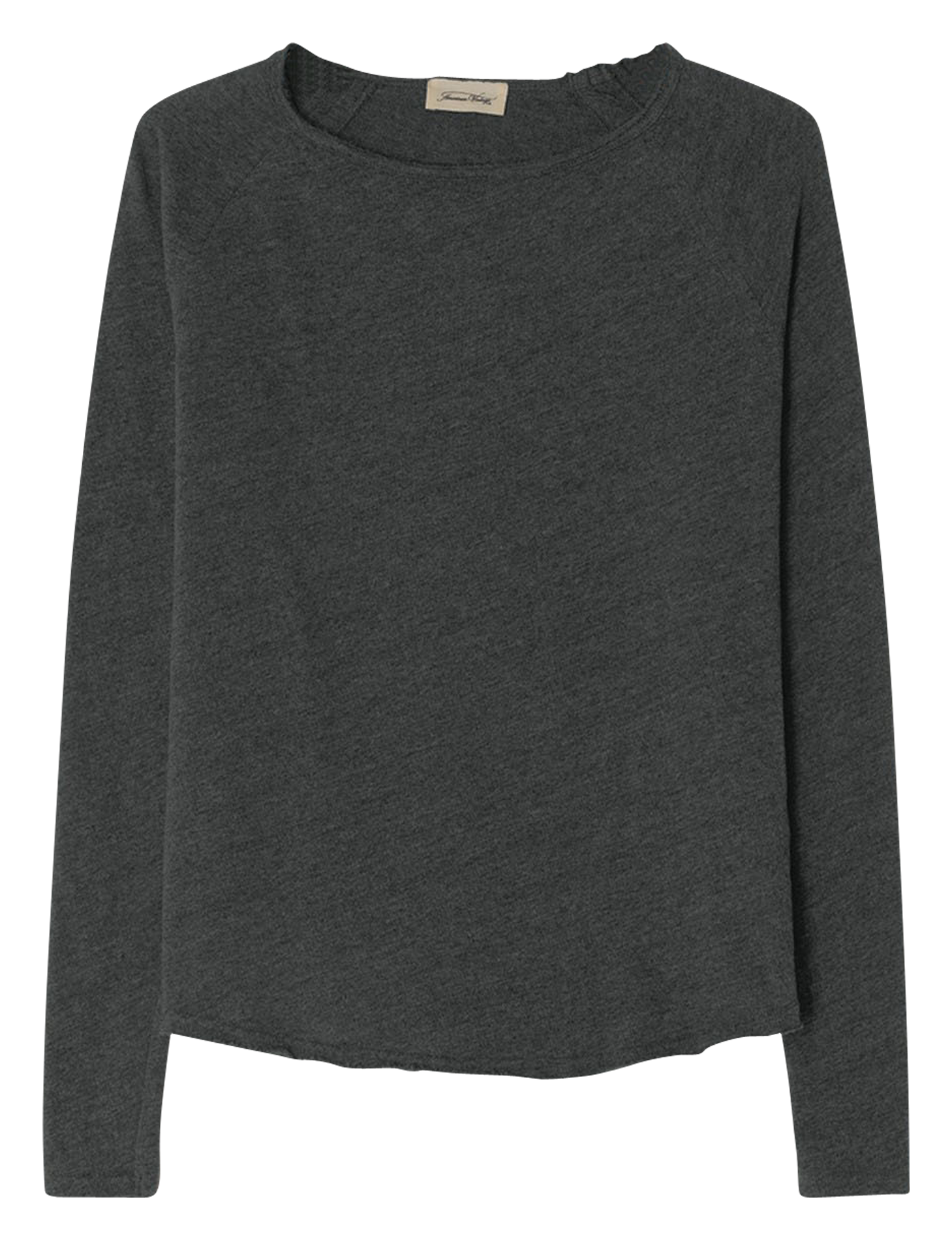 Baumwoll-T-Shirt mit Rundhalsausschnitt Schwarz